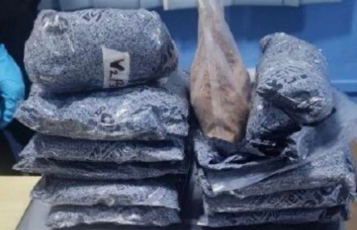 ރާއްޖެ އެތެރެކުރަން އުޅެނިކޮށް ކަސްޓަމްސް އިން އަތުލައިގެންފައިވާ ޑްރަގްސް.