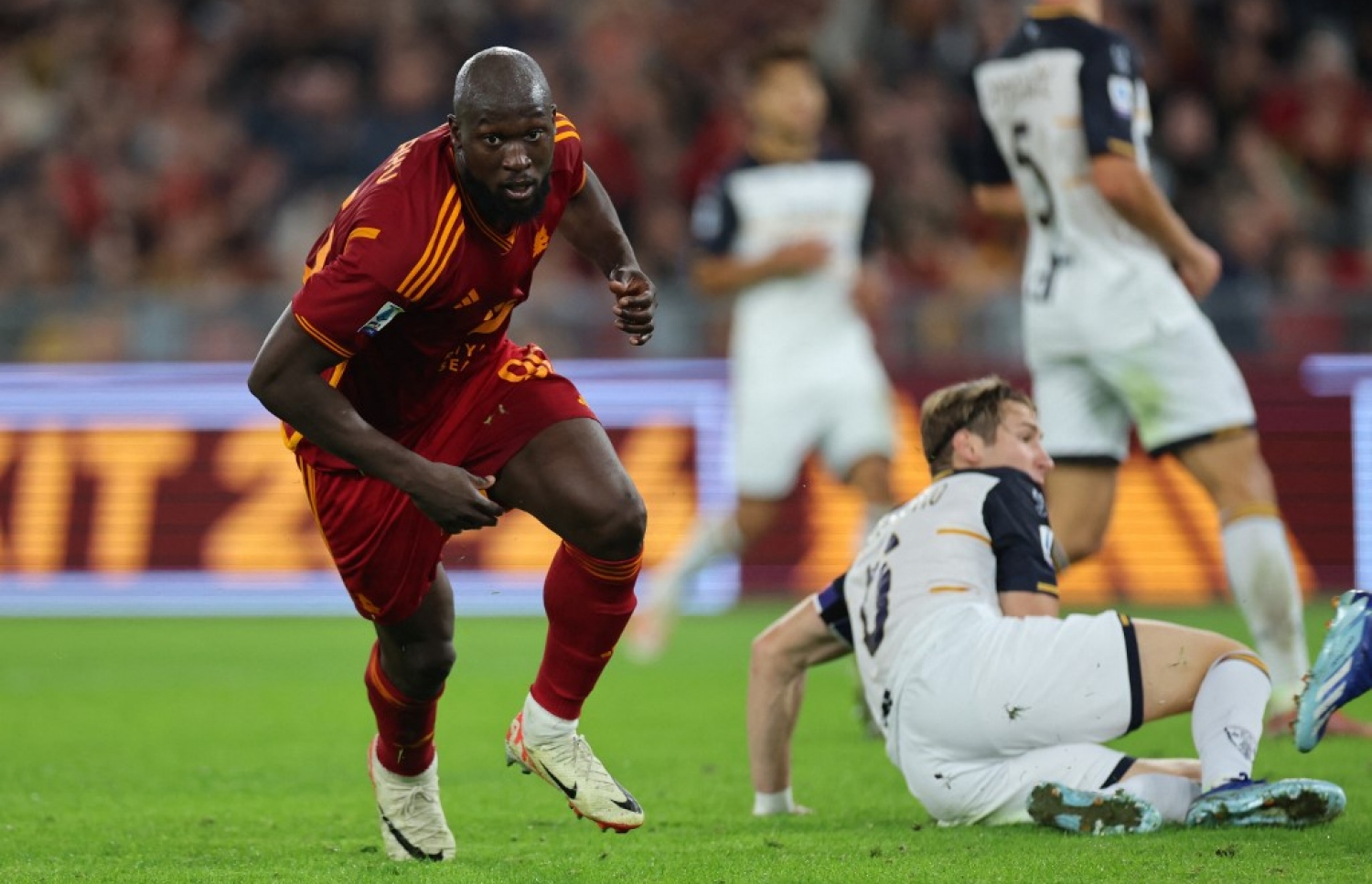 ލުކާކޫ، ރޯމާ މޮލުކޮށްދިން ގޯލަށްފަހު.-- ފޮޓޯ: އޭއެފްޕީ