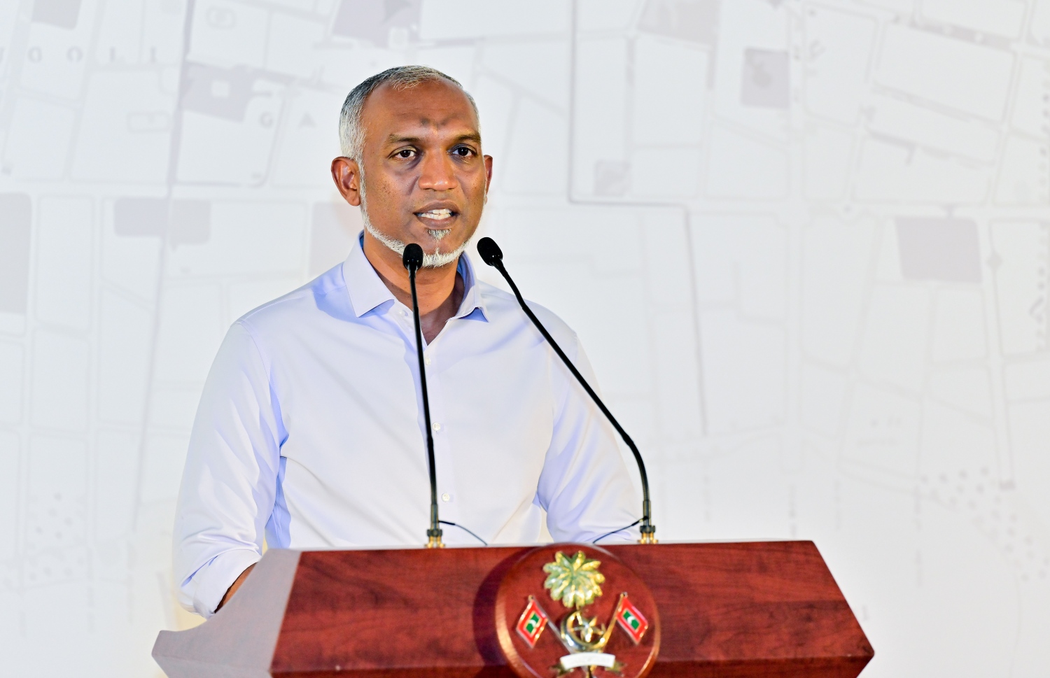 ރައީސް މުއިއްޒު ރޭ ވާހަކަފުޅު ދައްކަވަނީ: ޓާޝަރީ ހޮސްޕިޓަލްތައް ވަނީ ހެލްތު މިނިސްޓްރީގެ ދަށަށް ގެންގޮސްފައި -- ފޮޓޯ: ނިޝާން އަލީ/ މިހާރު