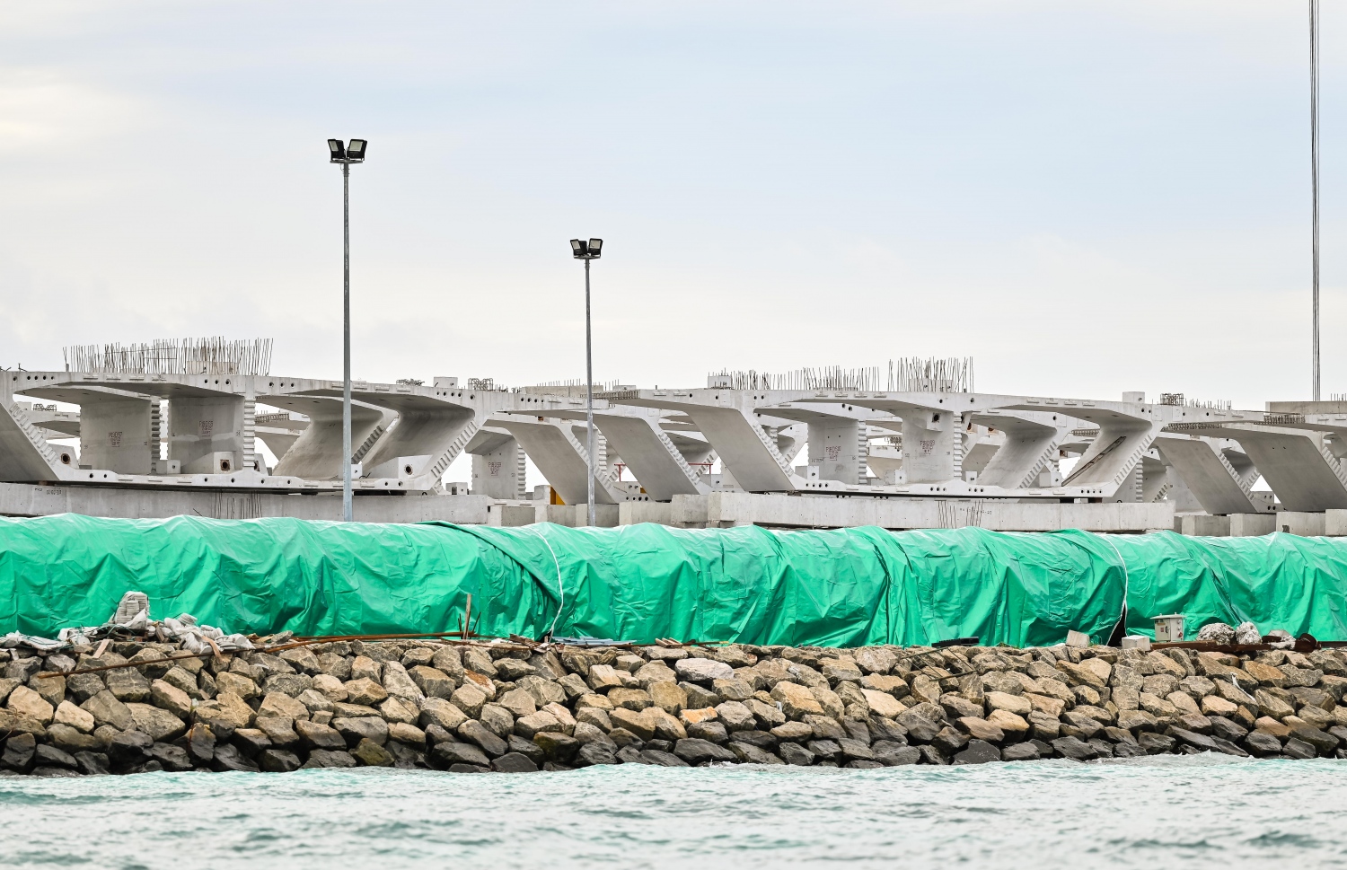 ގުޅިފަޅުގެ ތިލަމާލެ ބްރިޖު ސައިޓް.-- ފޮޓޯ: ނިޝާން އަލީ | މިހާރު