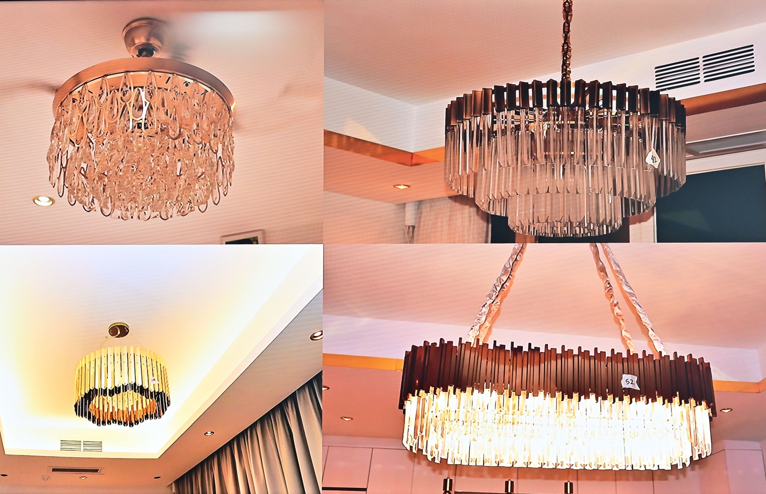 މަންޑޭގެ ޕެންޓްހައުސްގައި ހަރުކޮށްފައިވާ ޗާންދަލިއާތައް.