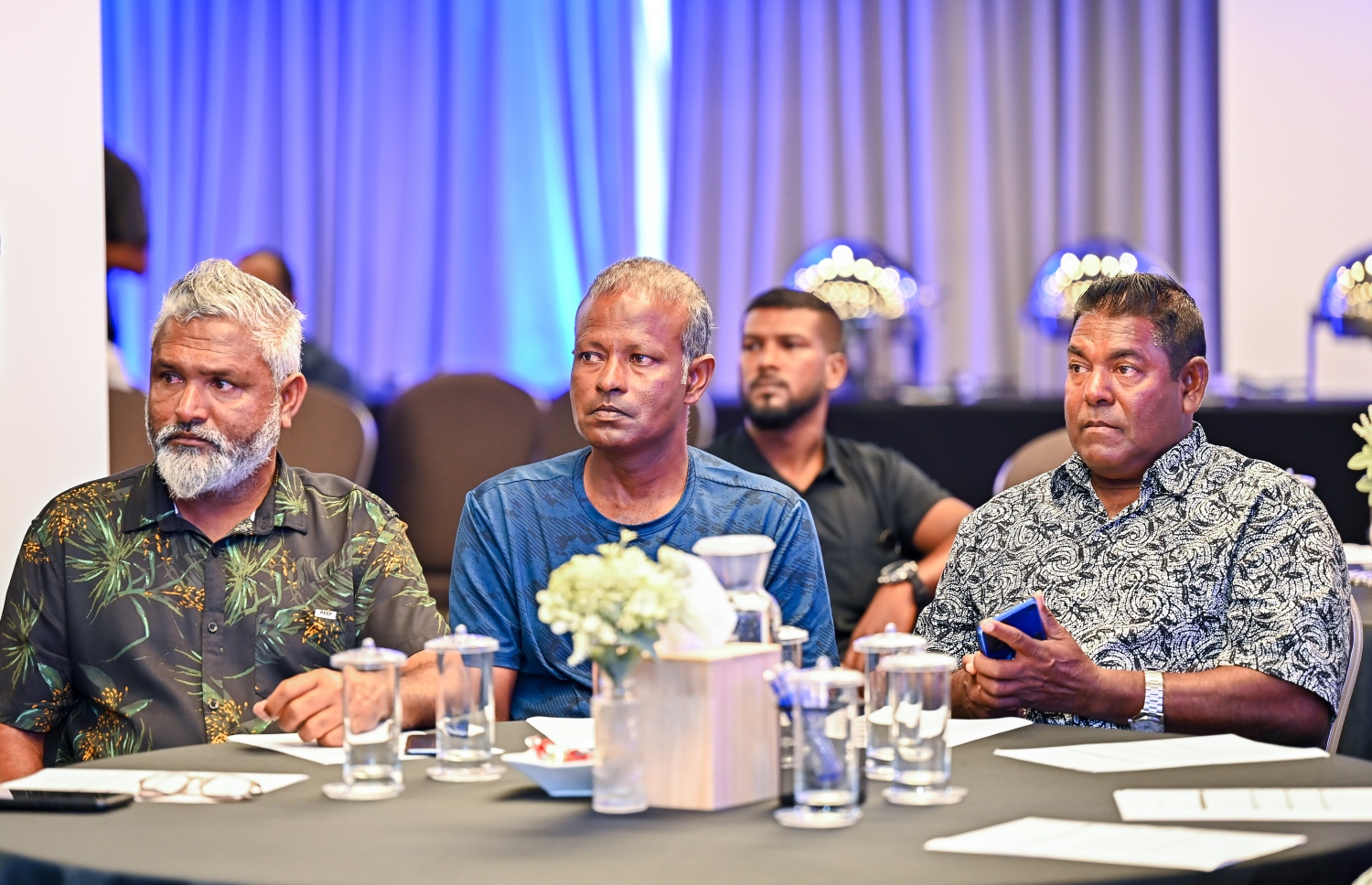 "މަސްވެރިންގެ ގުންޒަރު"ގައި މަސްވެރިކަމުގެ ސިނާއަތުގައި މަސައްކަތްކުރާ ބައެއް މީހުން ބައިވެރިވަނީ.-- ފޮޓޯ: ފަޔާޒް މޫސާ | މިހާރު