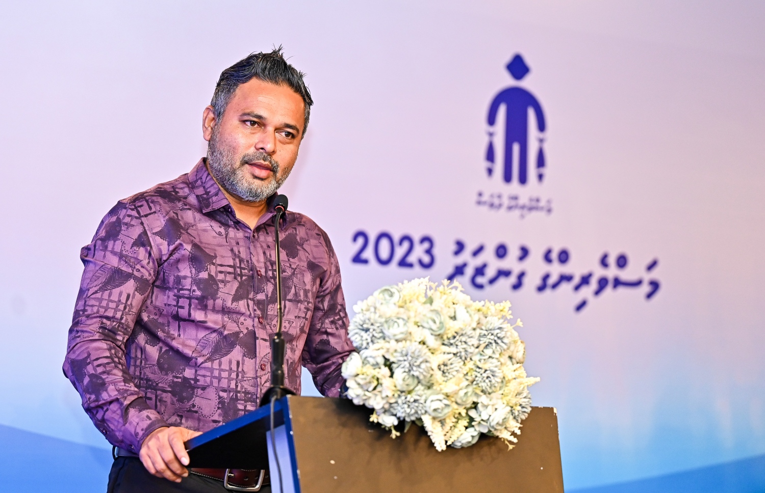 "މަސްވެރިންގެ ގުންޒަރު"ގައި ފިޝަރީޒް މިނިސްޓަރު އަހްމަދު ޝިޔާމް ވާހަކަދައްކަވަނީ.-- ފޮޓޯ: ފަޔާޒް މޫސާ | މިހާރު