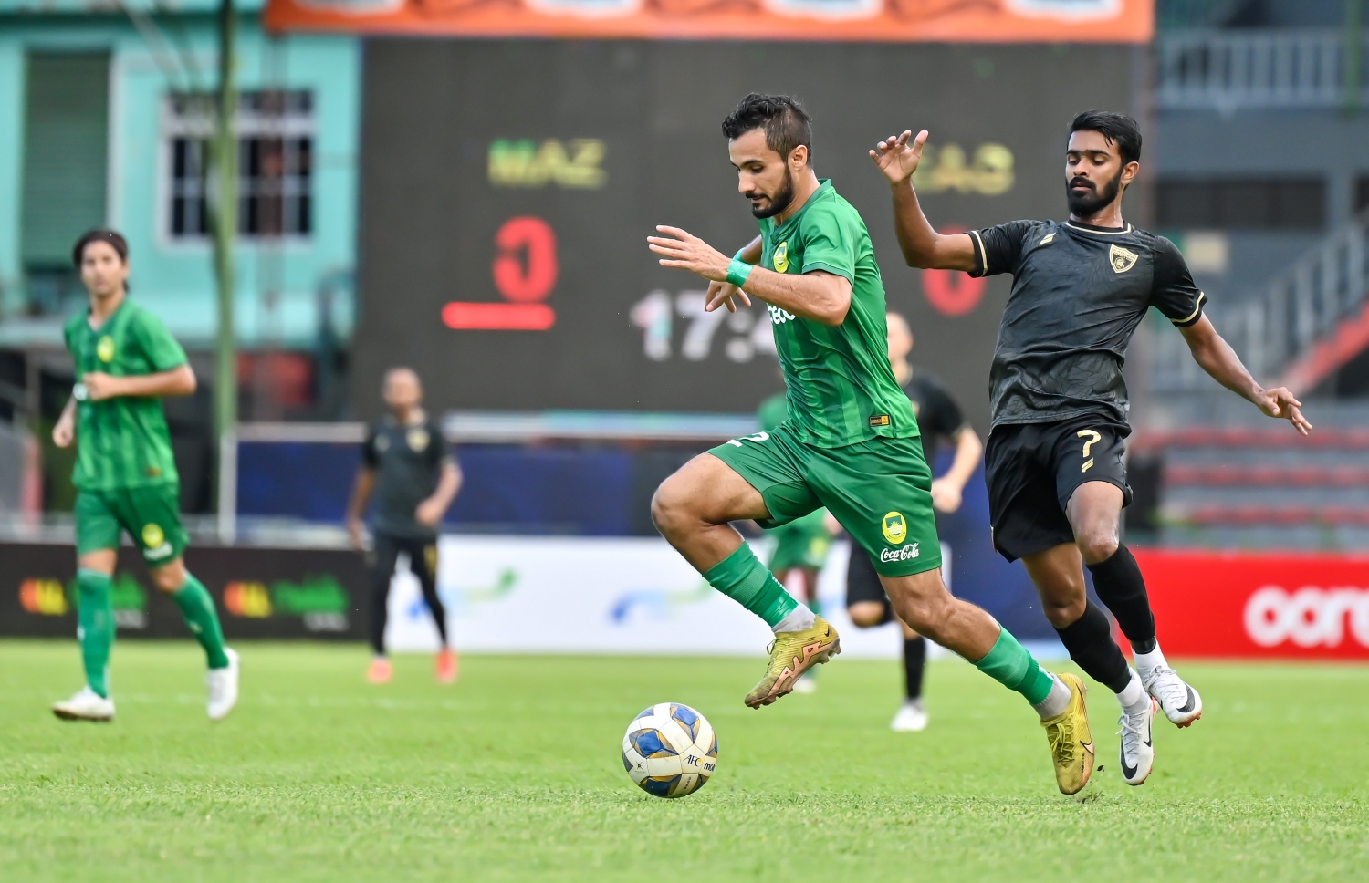 ލީގު ފަހު މެޗުގައި މާޒިޔާ އާއި އީގަލްސް ކުޅުނު މެޗުގެ ތެރެއިން: މާޒިޔާ ވަނީ އެ މެޗުން މޮޅުވެ ލީގު ޗެމްޕިއަންކަން ދިފާއު ކޮށްފަ --- ފޮޓޯ: ފަޔާޒު މޫސާ | މިހާރު