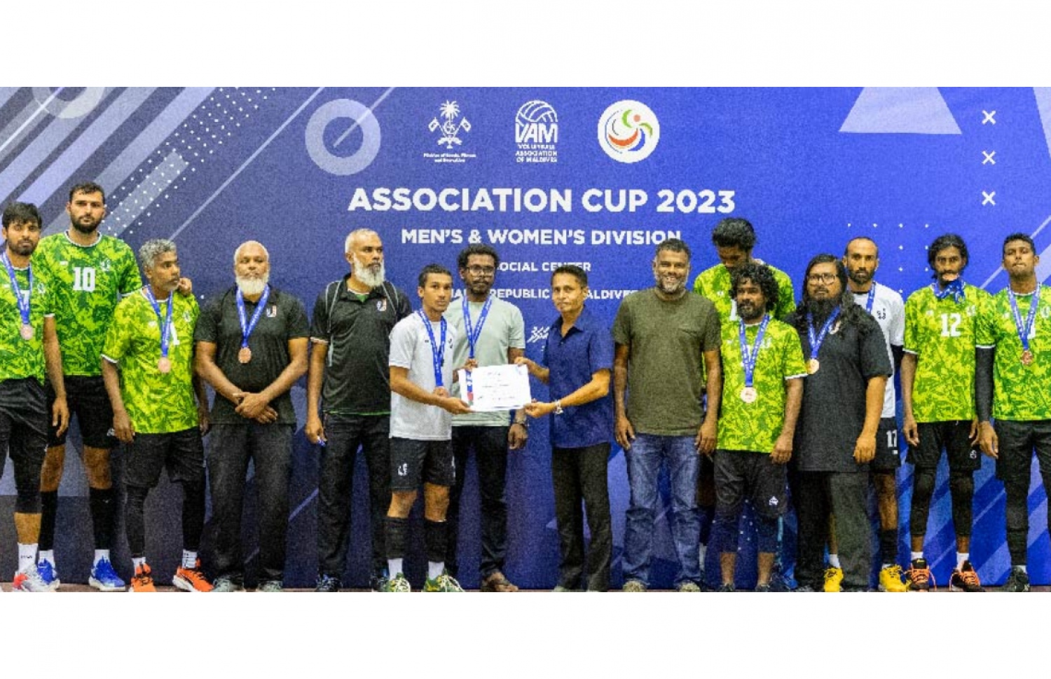 މުބާރާތުގެ ތިންވަނަ ހޯދި އާބަންކޯ ޓީމް.-- ފޮޓޯ: ވީއޭއެމް