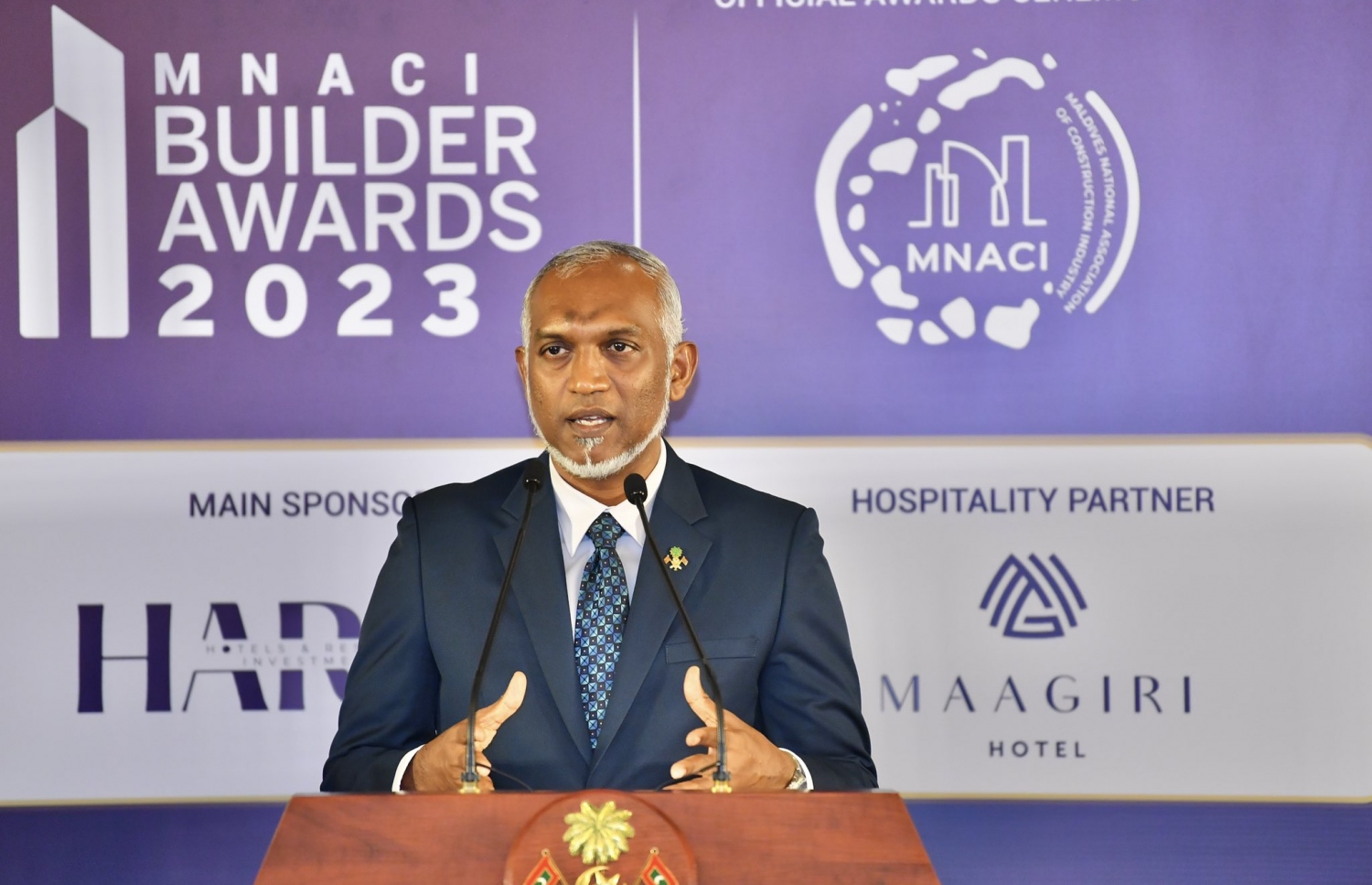 ރޭގެ ހަފުލާގައި ރައީސް ޑރ. މުއިއްޒު ވާހަކަފުޅު ދައްކަވަނީ.---ފޮޓޯ: ރައީސް އޮފީސް