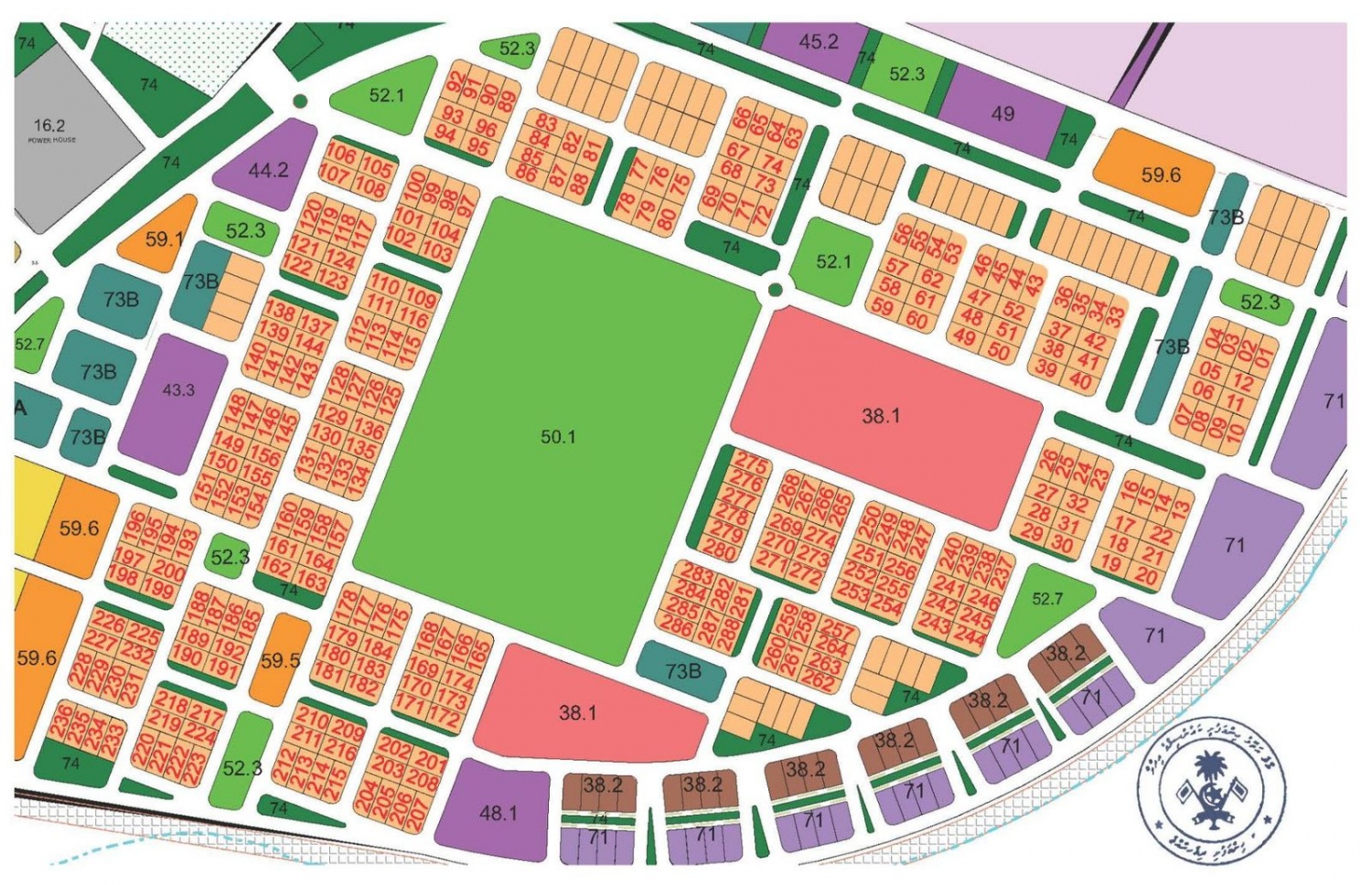 ހިންމަފުށިން ގޯތި ކުރުމަށް ނިންމާފައިވާ ގޮތުގެ ޗާޓު.