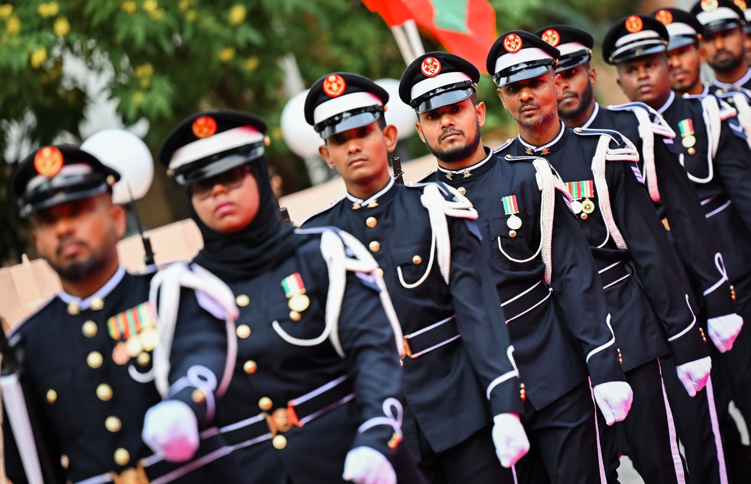 ރައްޔިތުންގެ މަޖިލިސް މި އަހަރަށް ހުޅުއްވައިދެއްވުމުގެ ގޮތުން ރައީސް ޑރ. މުހައްމަދު މުއިއްޒު ރިޔާސީ ބަޔާން އިއްވުމުގެ ޖަލްސާގެ ތެރެއިން.-- ފޮޓޯ: ނިޝާން އަލީ| މިހާރު