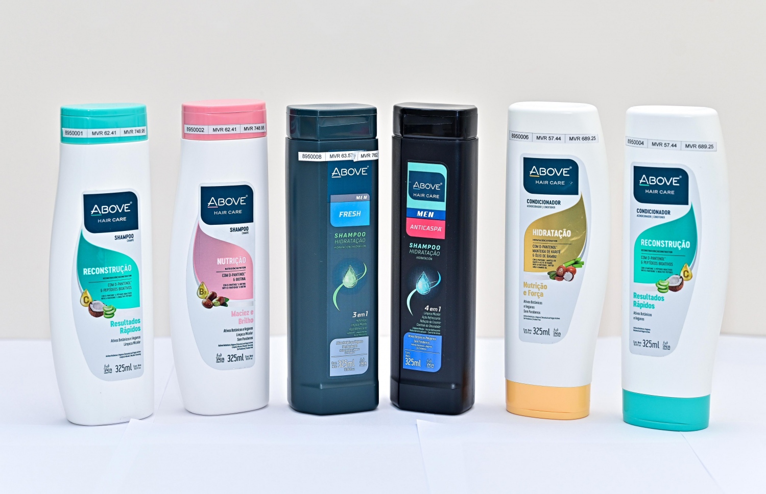 "އެބަވް" ބްރޭޑުގެ ހެއާކެއާ ލައިނުގެ ބައެއް ޕްރޮޑަކްޓުތައް. -- ފޮޓޯ: ފަޔާޒް މޫސާ | މިހާރު