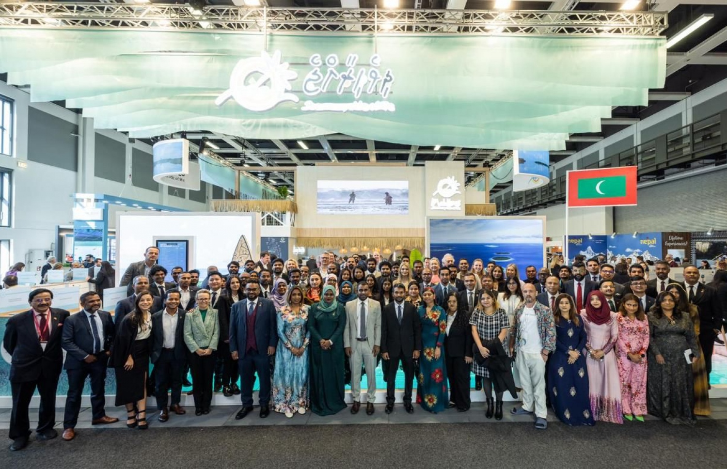 އައިޓީބީ ބާލިން ފެއާ. އެ ފެއާގައި ދިވެހި 107 ކުންފުނިން ވަނީ ބައިވެރިވެފައި. -- ފޮޓޯ: އެމްއެމްޕީއާރްސީ