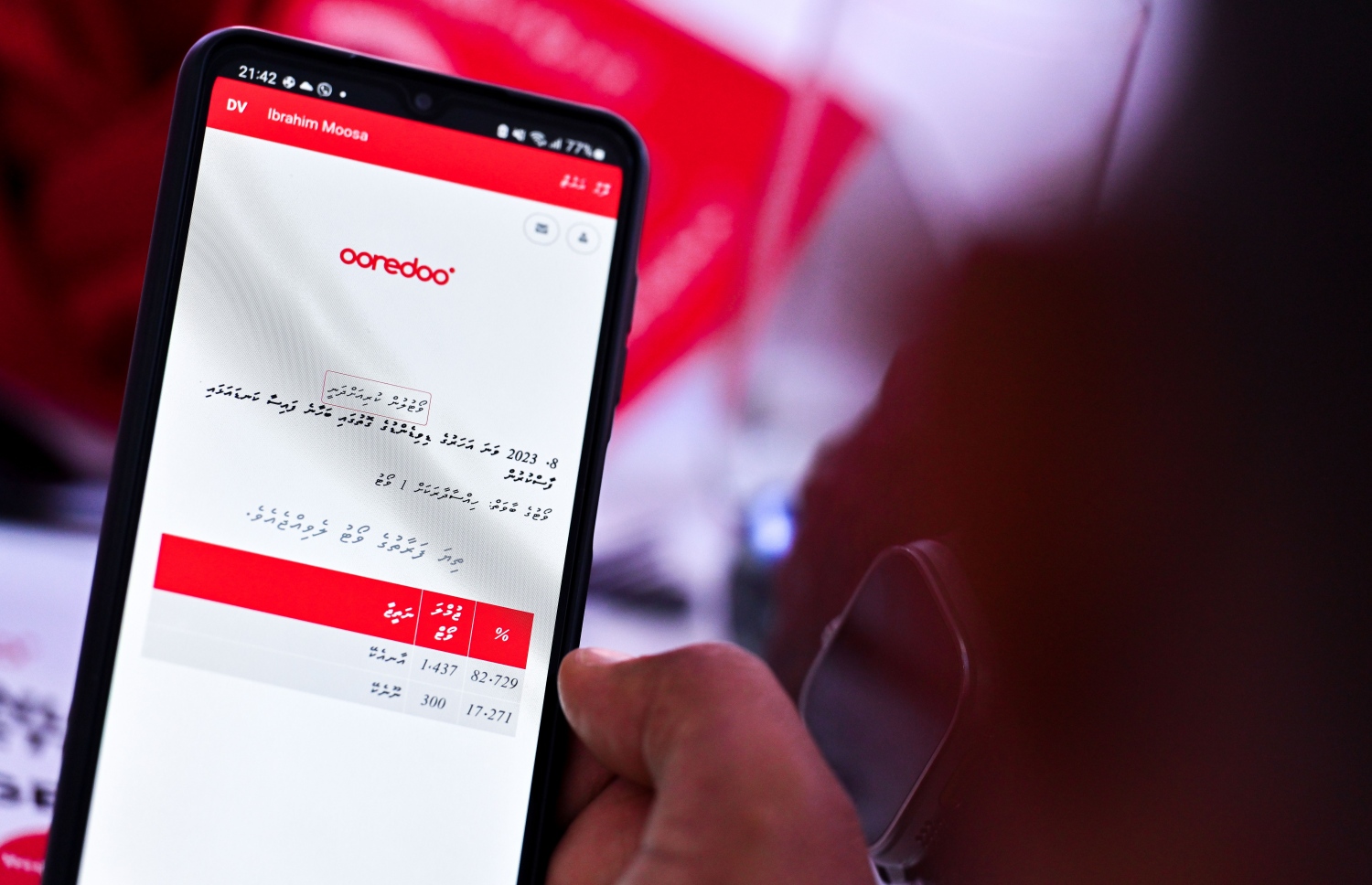 2023ވަނަ އަހަރުގެ ޑިވިޑެންޑުގެ ގޮތުގައި ބަހާނެ ފައިސާ ކަނޑައަޅައި ފާސްކުރުމަށް ހިއްސާދާރުން ވޯޓު ލަނީ: ހިއްސާއަކަށް 3.27ރ. ގެ މަގުން 484 މިލިއަން ރުފިޔާ ފައިދާގެ ގޮތުގައި އުރީދޫން ބަހާނެ -- ފޮޓޯ: ފަޔާޒު މޫސާ | މިހާރު