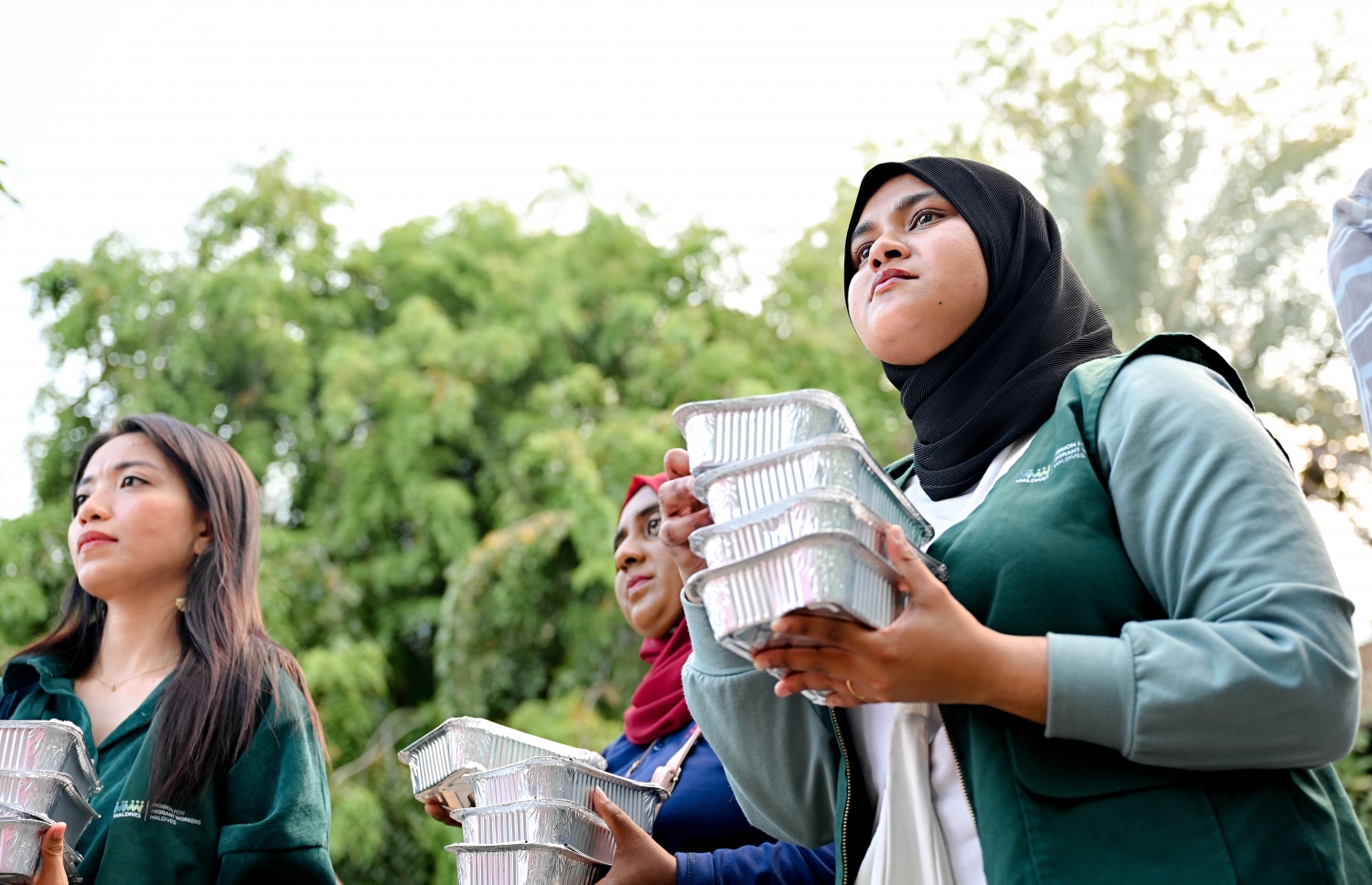 މިޝަން ފޯ މައިގްރެންޓް ވޯކާސް މޯލްޑިވްސްގެ ފަރާތުން ބިދޭސީ މަސައްކަތްތެރިނަށް ރޯދަ ވީއްލުން ބަހަނީ.-- ފޮޓޯ: ނިޝާން އަލީ | މިހާރު