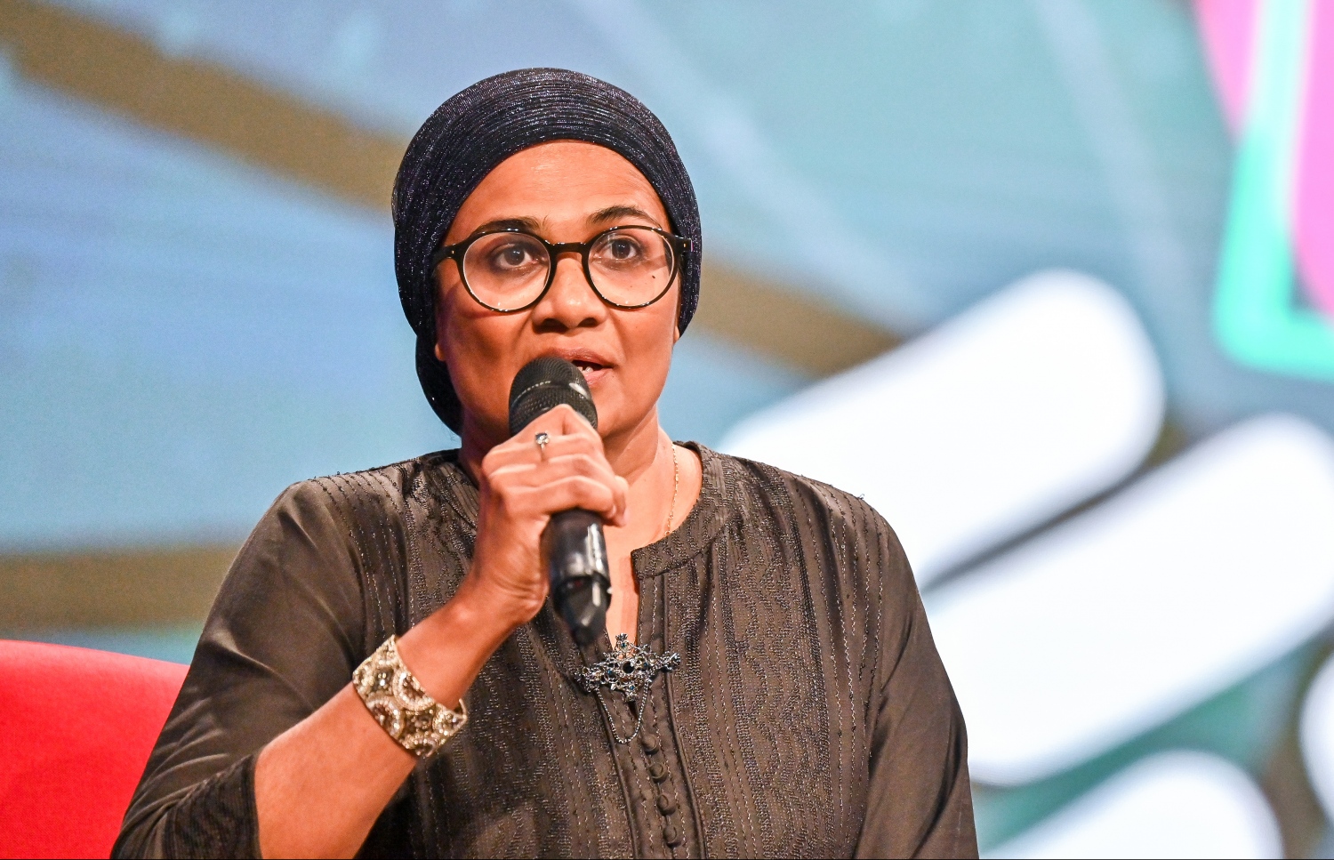 ހަޔާ އެޑިޔުކޭޝަން މިނިސްޓަރު މާރިޔާ ވާހަކަ ދައްކަވަނީ.-- ފޮޓޯ: ފަޔާޒް މޫސާ / މިހާރު