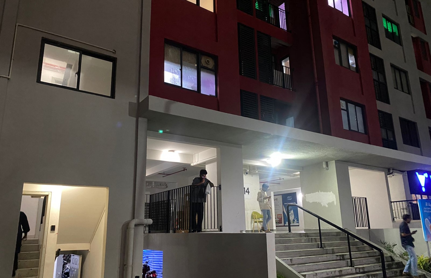 ކުޑަދޮރުން ޝީޓު މައްޗަށް އަރައި ސިޑިގޮޅިއަށް ފޭބޭ ގޮތަށް ހިޔާ ފްލެޓުގައި ހުންނަނީ ފުރަތަމަ ފްލޯގައި އެކަނި. -- ފޮޓޯ | ފަޔާޒް މޫސާ