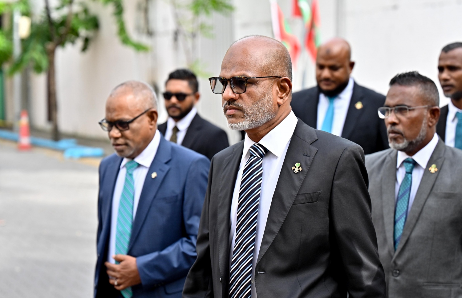 ހުވާ ކުރެއްވުމުގެ ރަސްމިއްޔާތަށް ނާޒިމް އަދި އަބްދުއްރަހީމް ވަޑައިގަންނަވަނީ -- ފޮޓޯ: ނިޝާން އަލީ/ މިހާރު