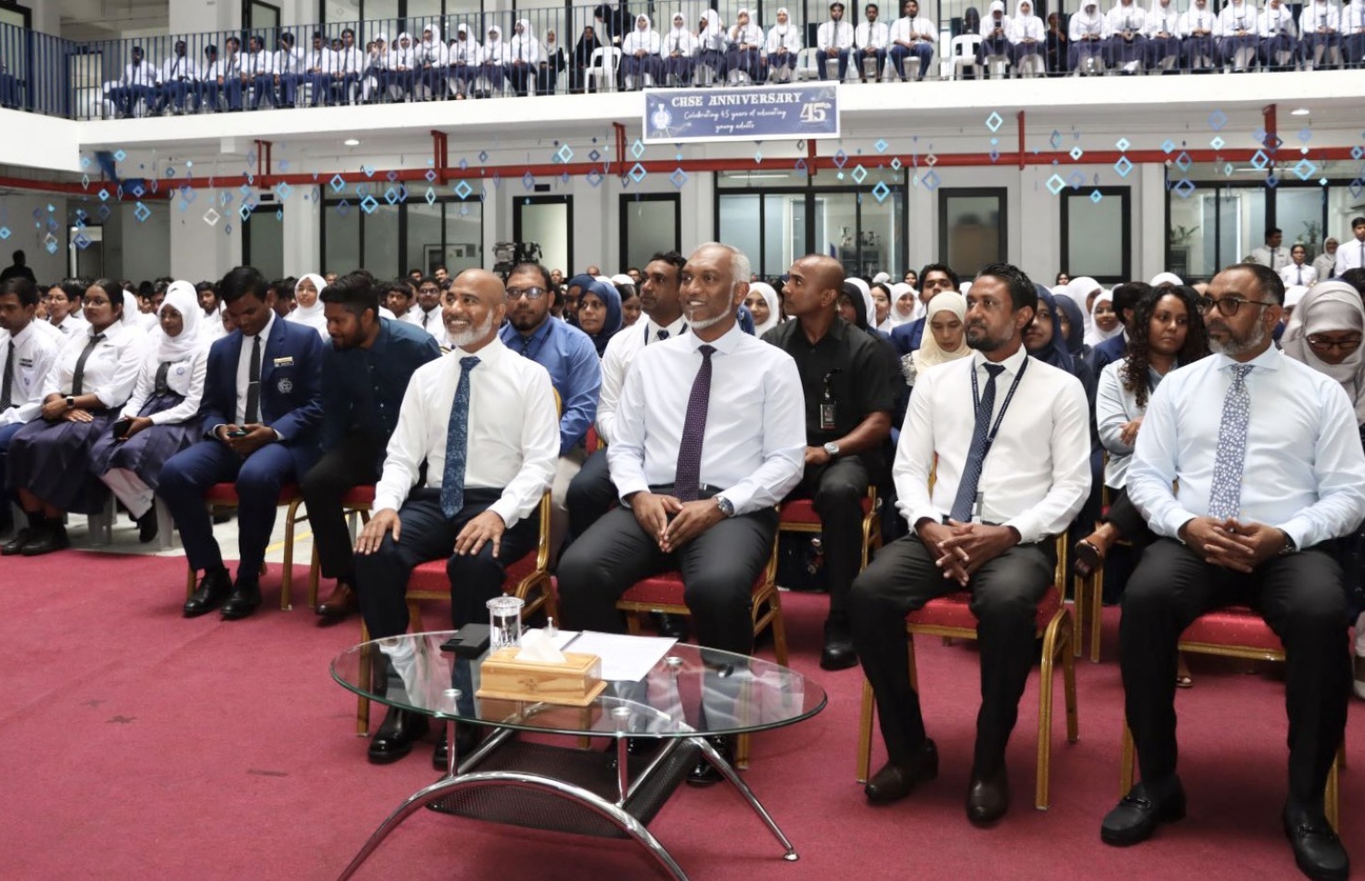 ސީއެޗްއެސްއީގެ އަހަރީ ދުވަސް ފާހަގަ ކުރުމަށް ބޭއްވި އެސެމްބްލީގައި ރައީސްބައިވެރިވަނީ-- ފޮޓޯ: އެޑިޔުކޭޝަން މިނިސްޓްރީ