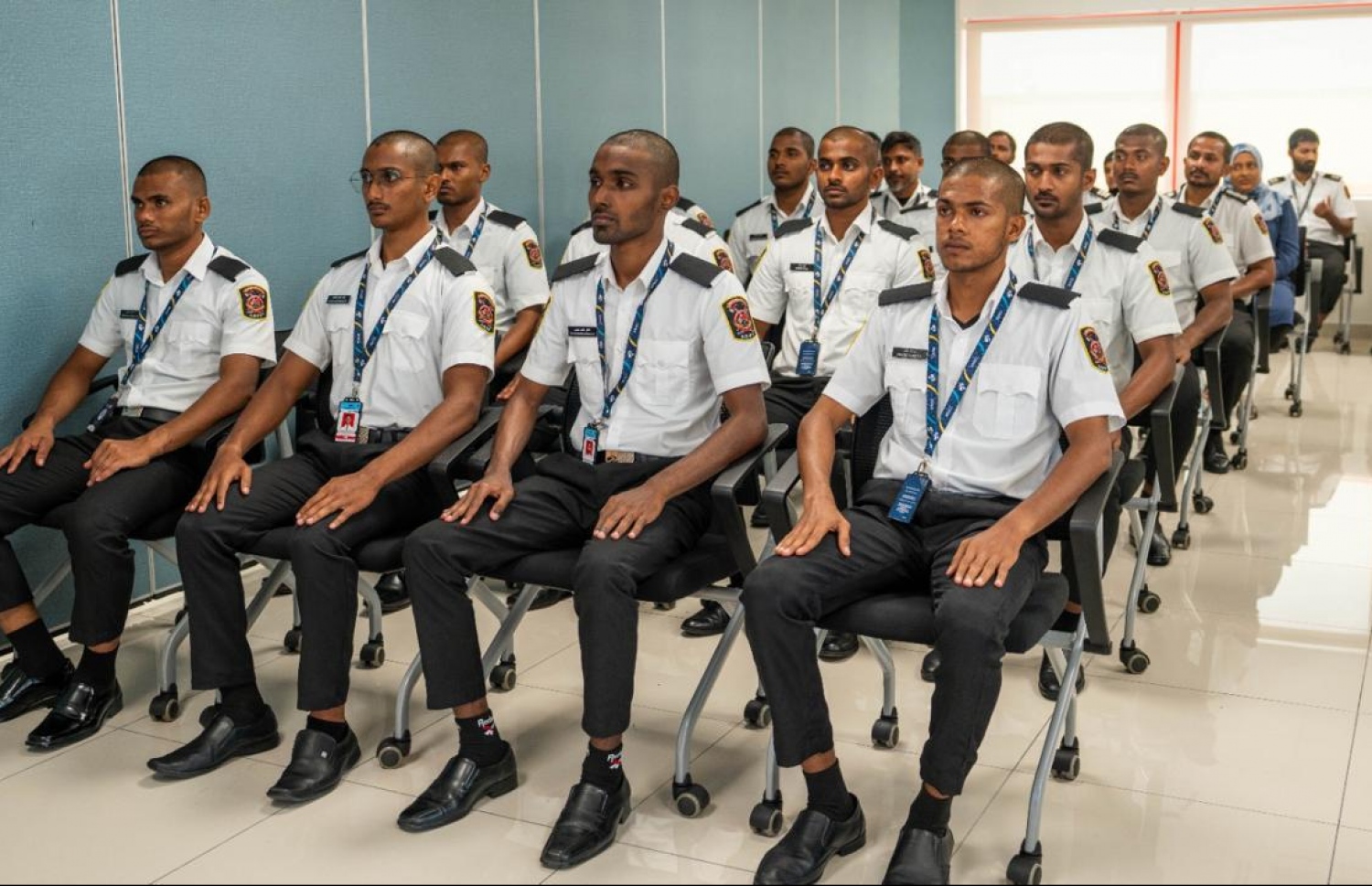 އެއާޕޯޓު ފަޔާ ފައިޓަރުންގެ 29 ބެޗުގެ ތަމްރީނު ކުރުމުގެ ރަސްމިއްޔާތު ފެށުން.-