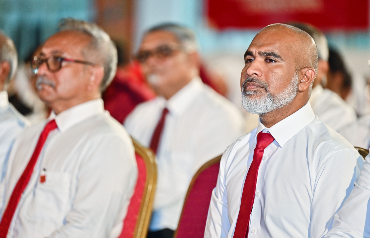 މަޖީދިއްޔާ ސްކޫލްގެ 100 ވަނަ އަހަރީ ދުވަސް ފާހަގަ ކުރަން 1،000 ދުވަހުގެ ކައުންޓްޑައުން ފެށުމަށް ބޭއްވި އެސެމްބްލީ އެޑިއުކޭޝަން މިނިސްޓަރު ޑރ އިސްމާއިލް ޝަފީއު ބައިވެރިވެވަޑައިގަންނަވަނީ.--- ފޮޓޯ: ފަޔާޒު މޫސާ | މިހާރު