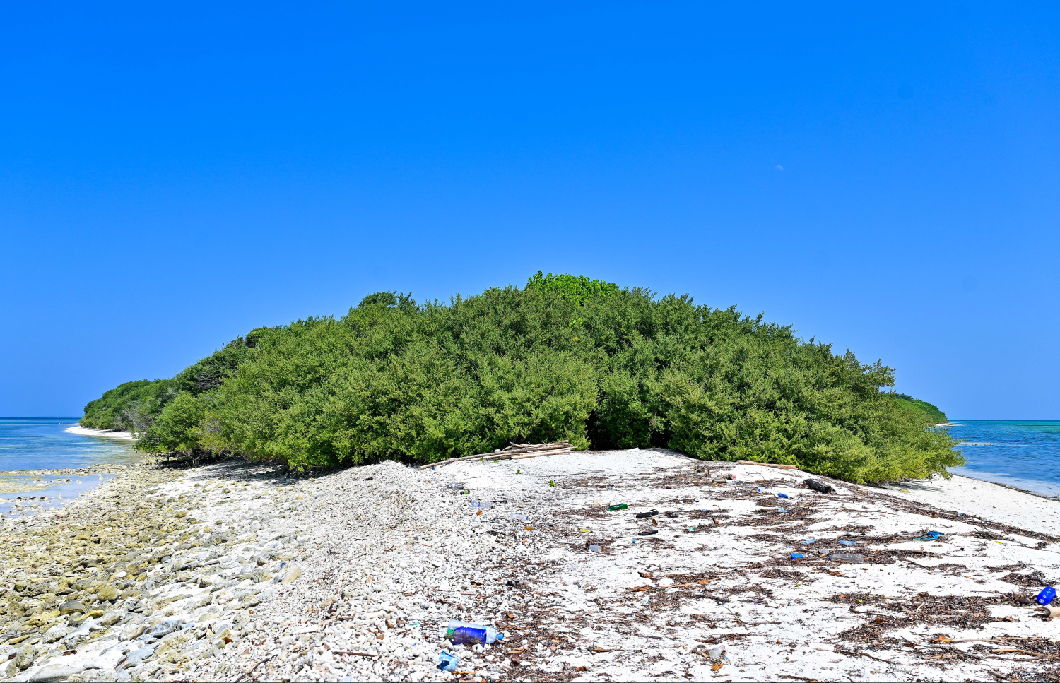 ށ. ކުޑަދޫ: ކަނޑިތީމުގެ ހުޅަނގު ފަރާތުގައި އޮންނަ މި ރަށް އޮންނަނީ އެ ރަށާއި ދޮންވެލީގެ ފާލަމަކުން ގުޅިފައި.-- ފޮޓޯ: ފަޔާޒް މޫސާ | މިހާރު