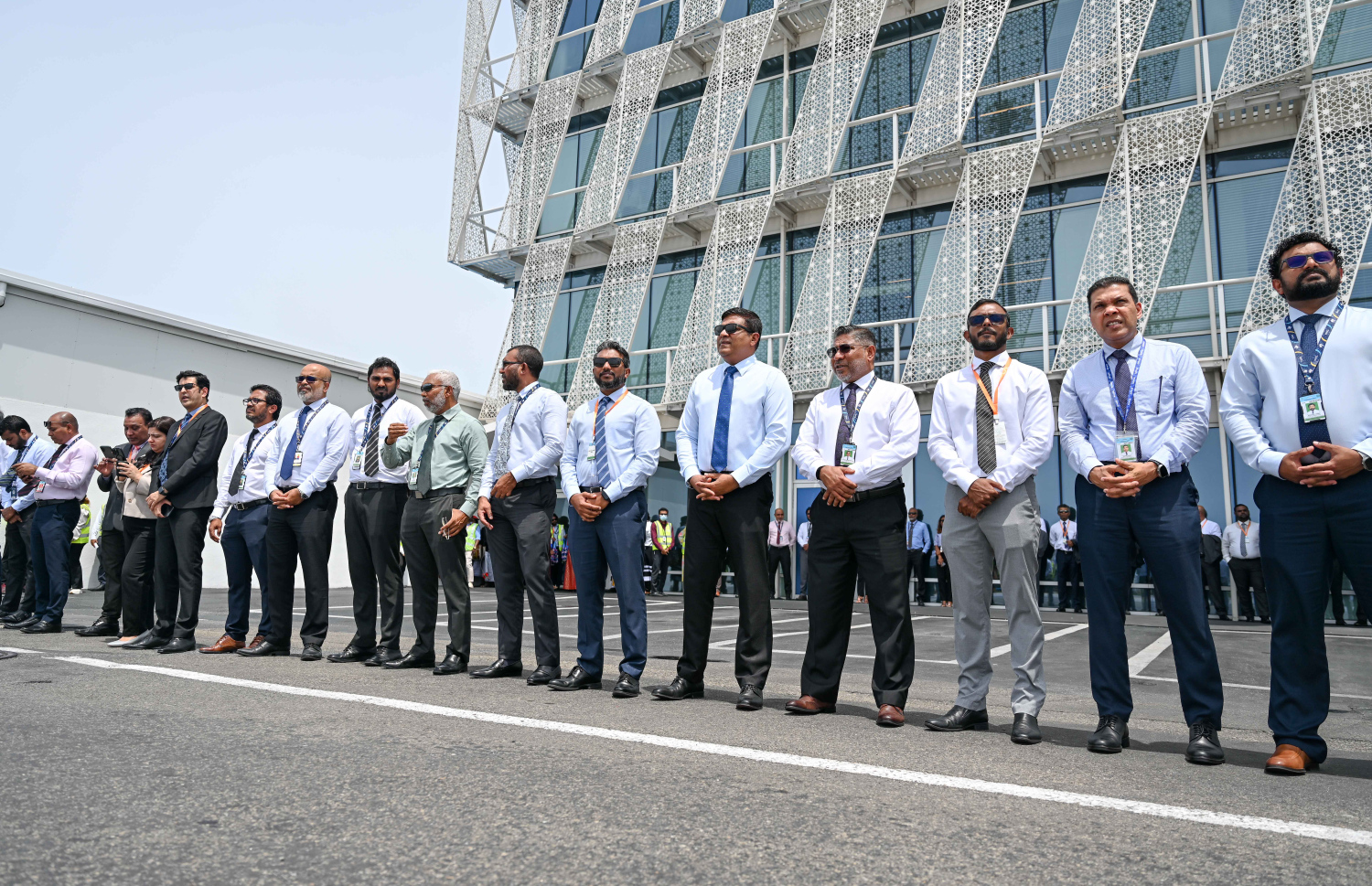 މެލޭޝިއާގެ ގައުމީ އެއާލައިން، މެލޭޝިއާ އެއާލައިންސުން ރާއްޖެއަށް ދަތުރުތައް އަލުން ފެށުމަށް މިއަދު ވެލާނާ އިންޓަނޭޝަނަލް އެއާޕޯޓުގައި މިއަދު ބޭއްވި ރަސްމިއްޔާތު.-- ފޮޓޯ: ނިޝާން އަލީ | މިހާރު