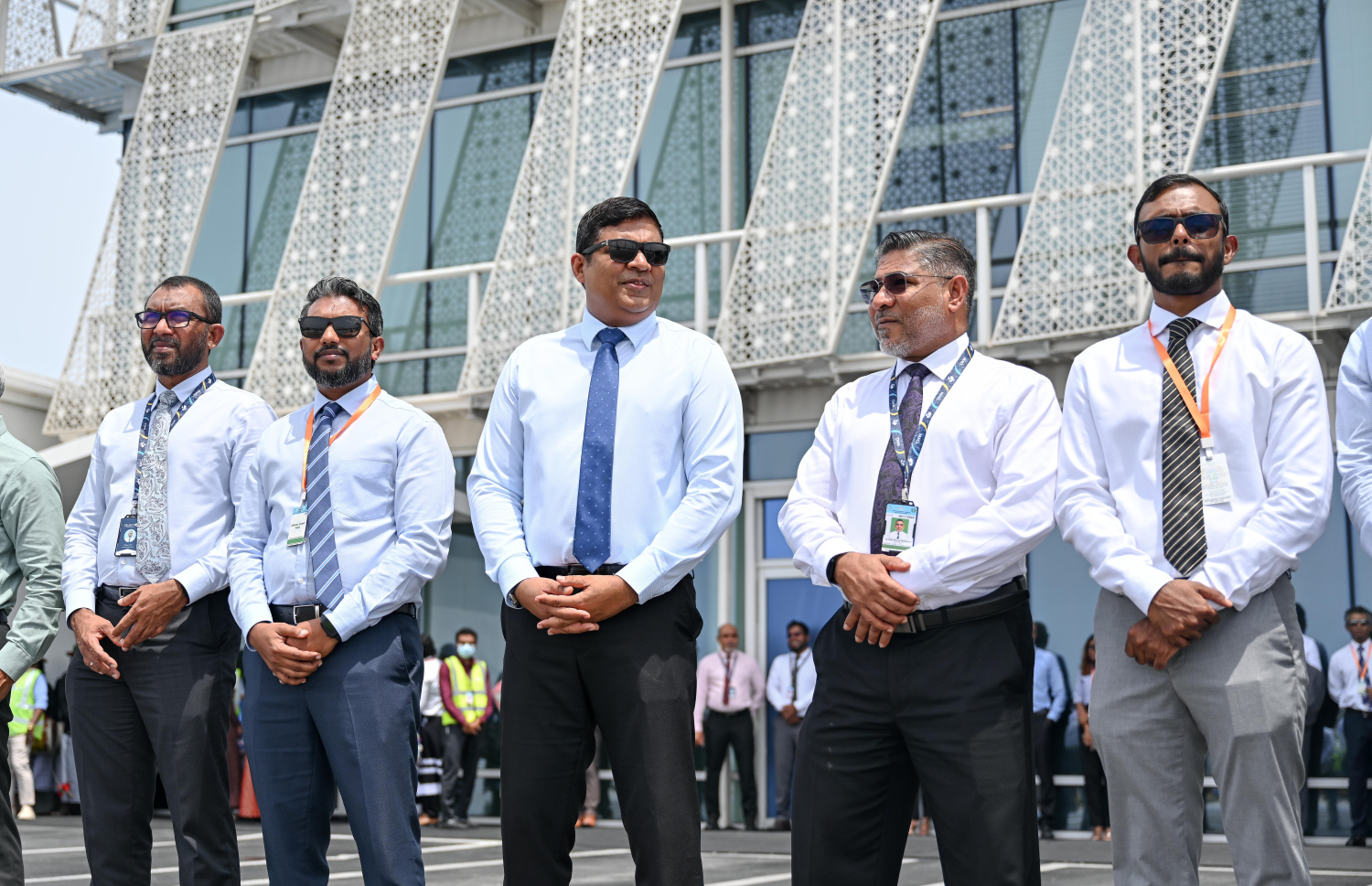 މެލޭޝިއާގެ ގައުމީ އެއާލައިން، މެލޭޝިއާ އެއަލައިންސުން ރާއްޖެއަށް ދަތުރުތައް އަލުން ފެށުމަށް މިއަދު ވެލާނާ އެއާޕޯޓުގައި މިއަދު ބޭއްވި ރަސްމިއްޔާތުގައި ޓްރާސްންޕޯޓު މިނިސްޓަރު އަމީނާއި އެމްއޭސީއެލްގެ އެމްޑީ ޝަރީފް ބައިވެރިވެވަޑައިގަންނަވަނީ.-- ފޮޓޯ: ނިޝާން އަލީ | މިހާރު