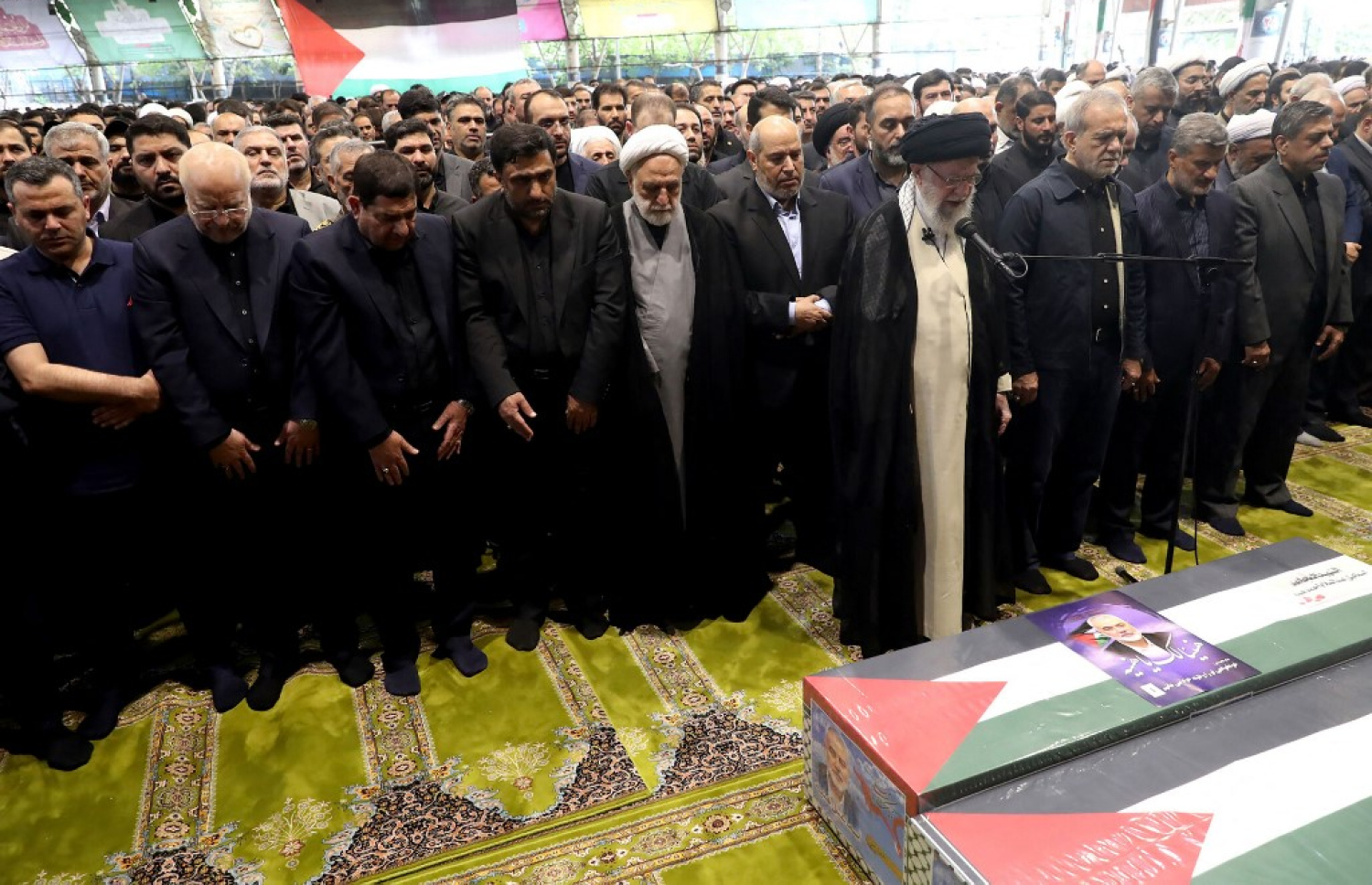 އީރާންގައި ހަމާސްގެ ލީޑަރު އިސްމާއިލް ހަނިއްޔާ އަށް މިއަދު ކަށުނަމާދު ކުރަނީ. -- ފޮޓޯ: އޭއެފްޕީ