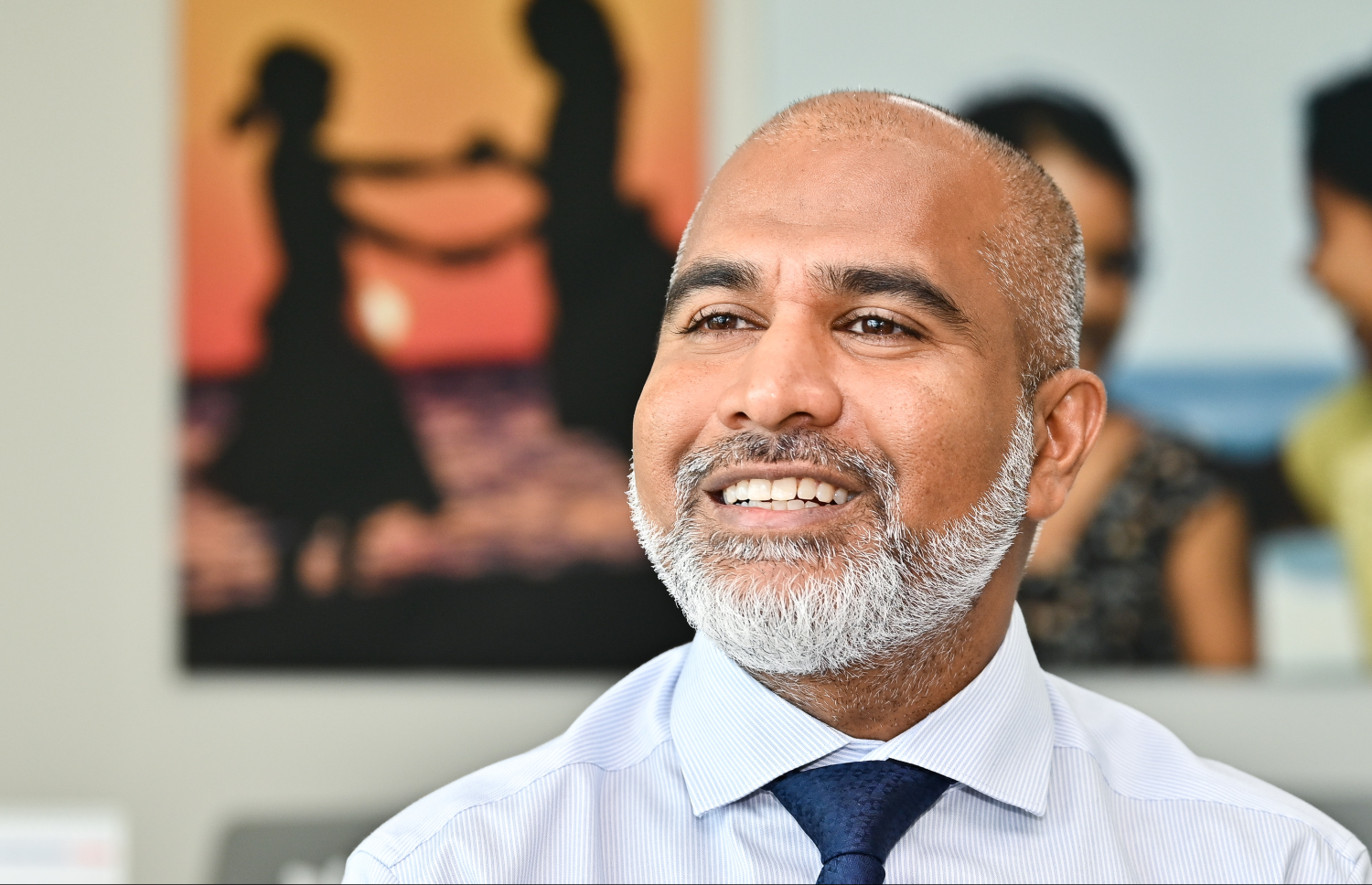 އެޑިޔުކޭޝަން މިނިސްޓަރު ޑރ. އިސްމާއިލް ޝަފީއު އިއްޔެ "މިހާރު" އަށް އިންޓަވިއު ދެއްވަނީ.-- ފޮޓޯ: ނިޝާން އަލީ / މިހާރު