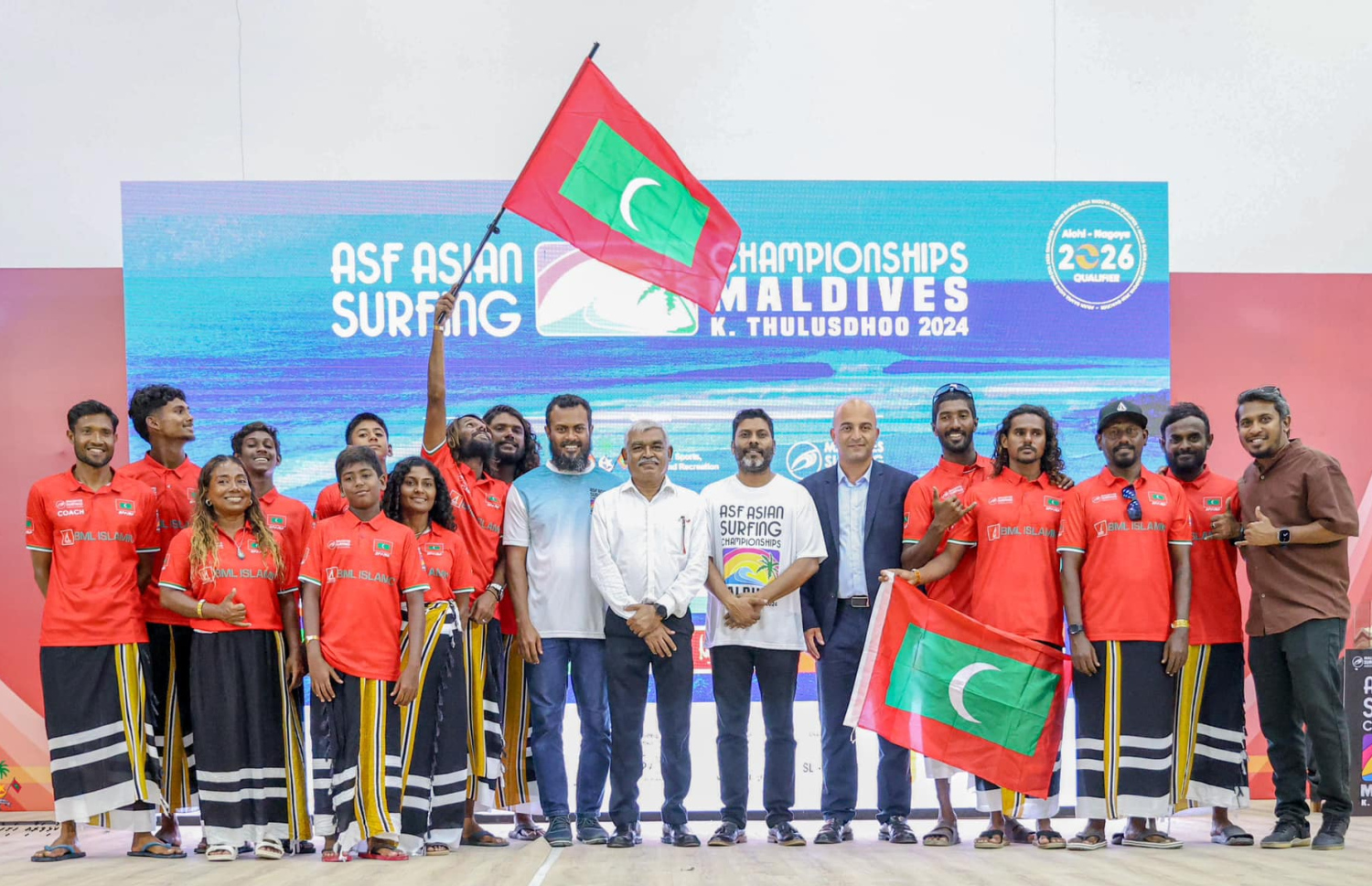 އޭޝިއަން ސާފިން ޗެމްޕިއަންޝިޕް ރަސްމީކޮށް ފެށުމަށް ބޭއްވި ހަފުލާގައި --- ފޓޯ: ސްޕޯޓްސް މިނިސްޓްރީ