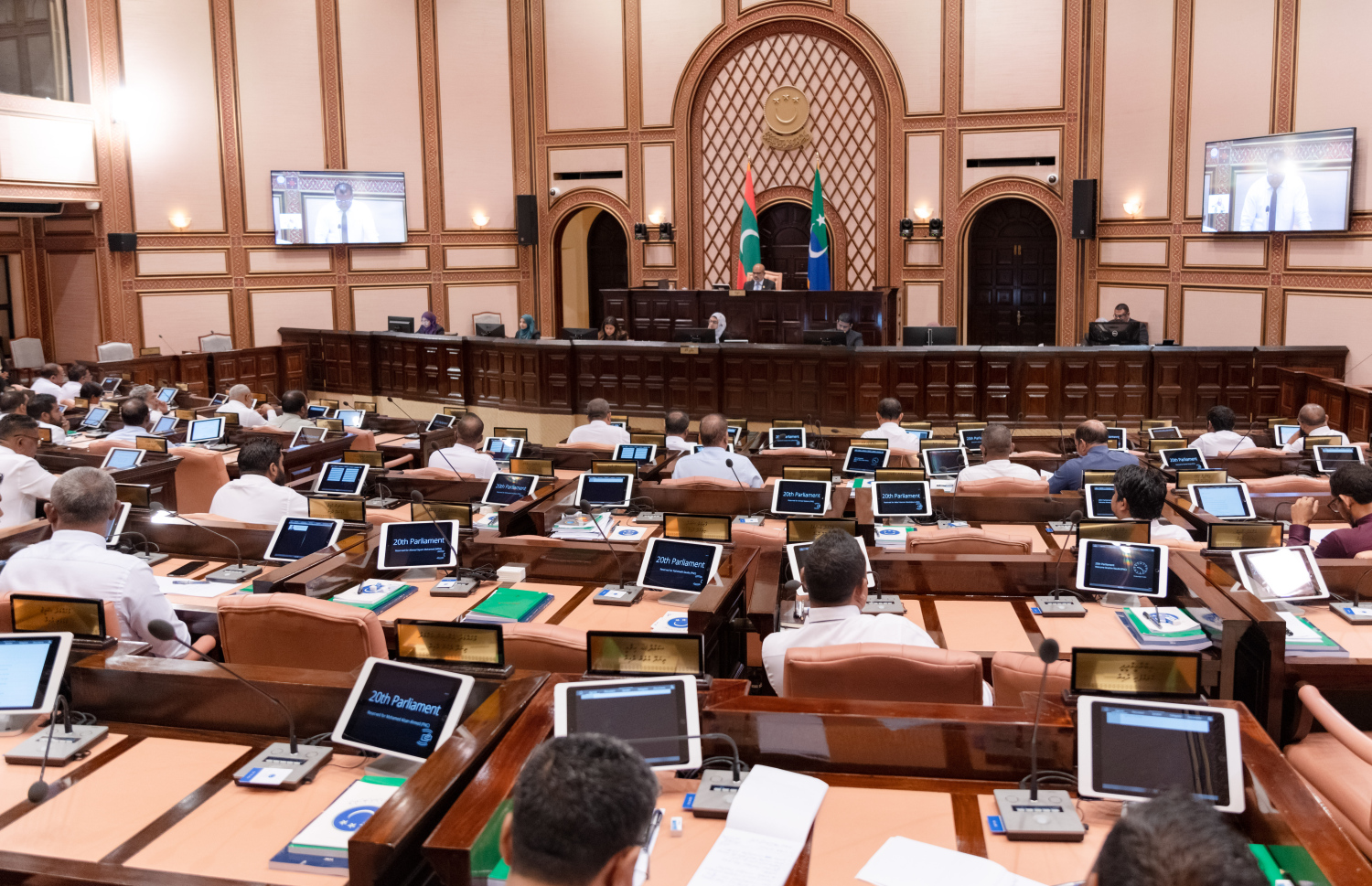 ރައްޔިތުންގެ މަޖިލީހުގެ ޖަލްސާއެއްގެ ތެރެއިން -- ފޮޓޯ: މަޖިލިސް