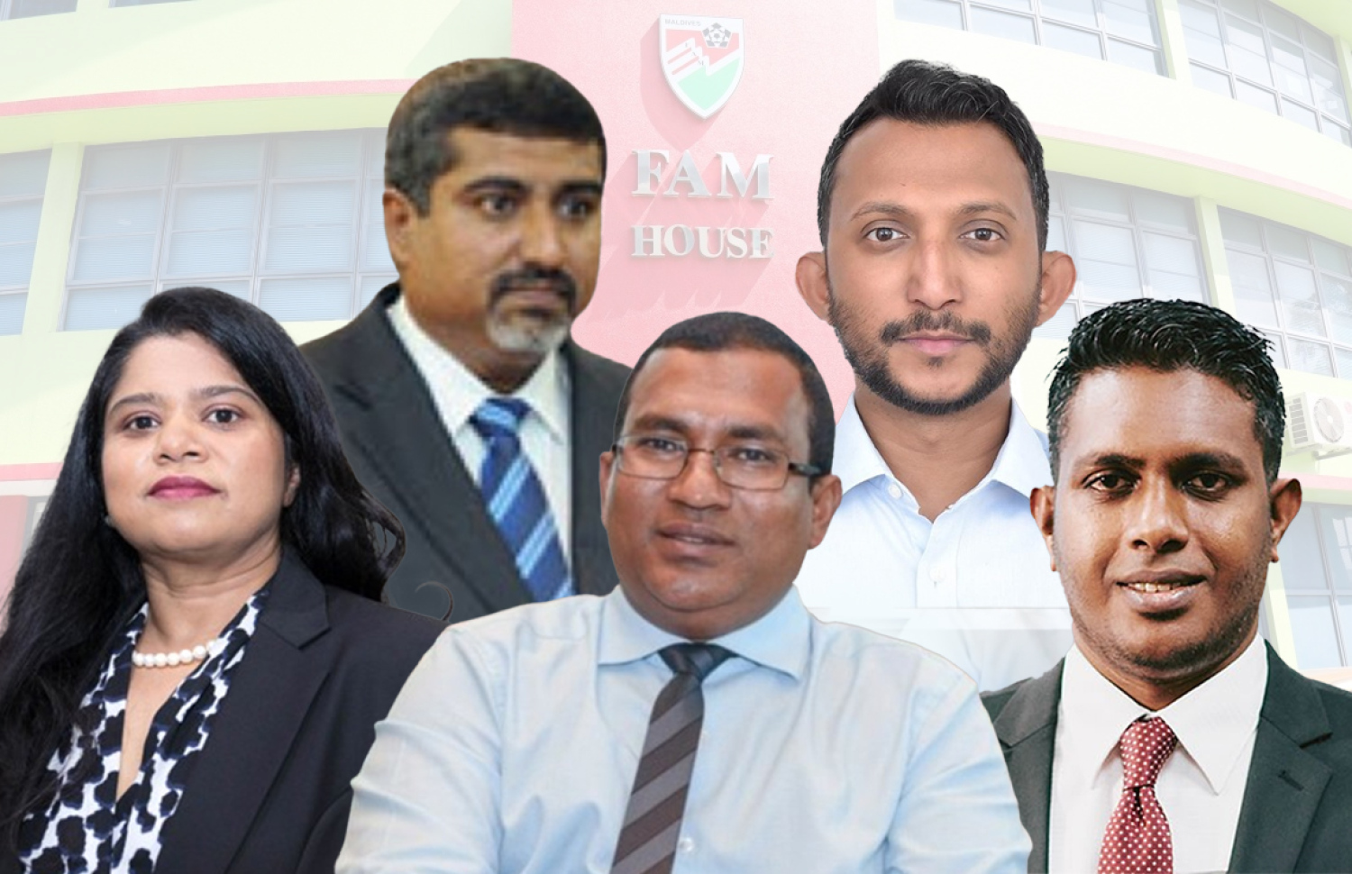 އެފްއޭއެމް ހިންގަން ފީފާއިން އައްޔަން ކުރި ނޯމަލައިޒޭޝަން ކޮމިޓީގެ މެންބަރުން: އެ ކޮމިޓީގެ ޗެއާމަނަކީ ކުރީގެ ސްޕޯޓްސް މިނިސްޓަރު އަހްމަދު ޒުހޫރު 
