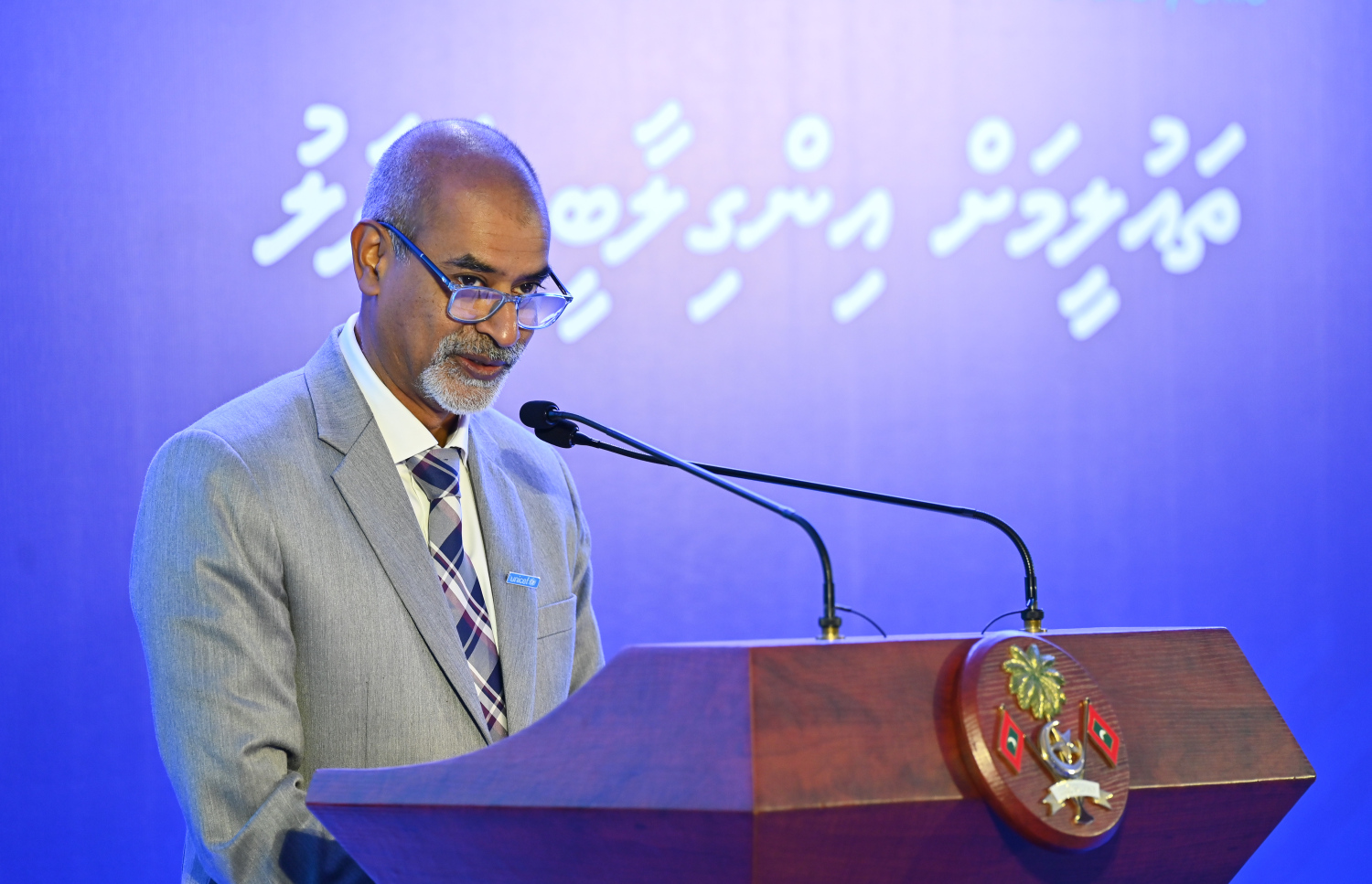 ތައުލީމަށް އިންގިލާބީ ބަދަލު" އިފްތިތާހު ކުރުމަށް ބެއްވި ރަސްމިއްޔާތުގައި ގްލޯބަލް ޕާޓްނަޝިޕް ފޯ އެޑިއުކޭޝަން (ޖީޕީއީ)ގެ ފަރާތުން ވާހަކަ ދައްކަވަނީ.-- ފޮޓޯ: ނިޝާން އަލީ / މިހާރު