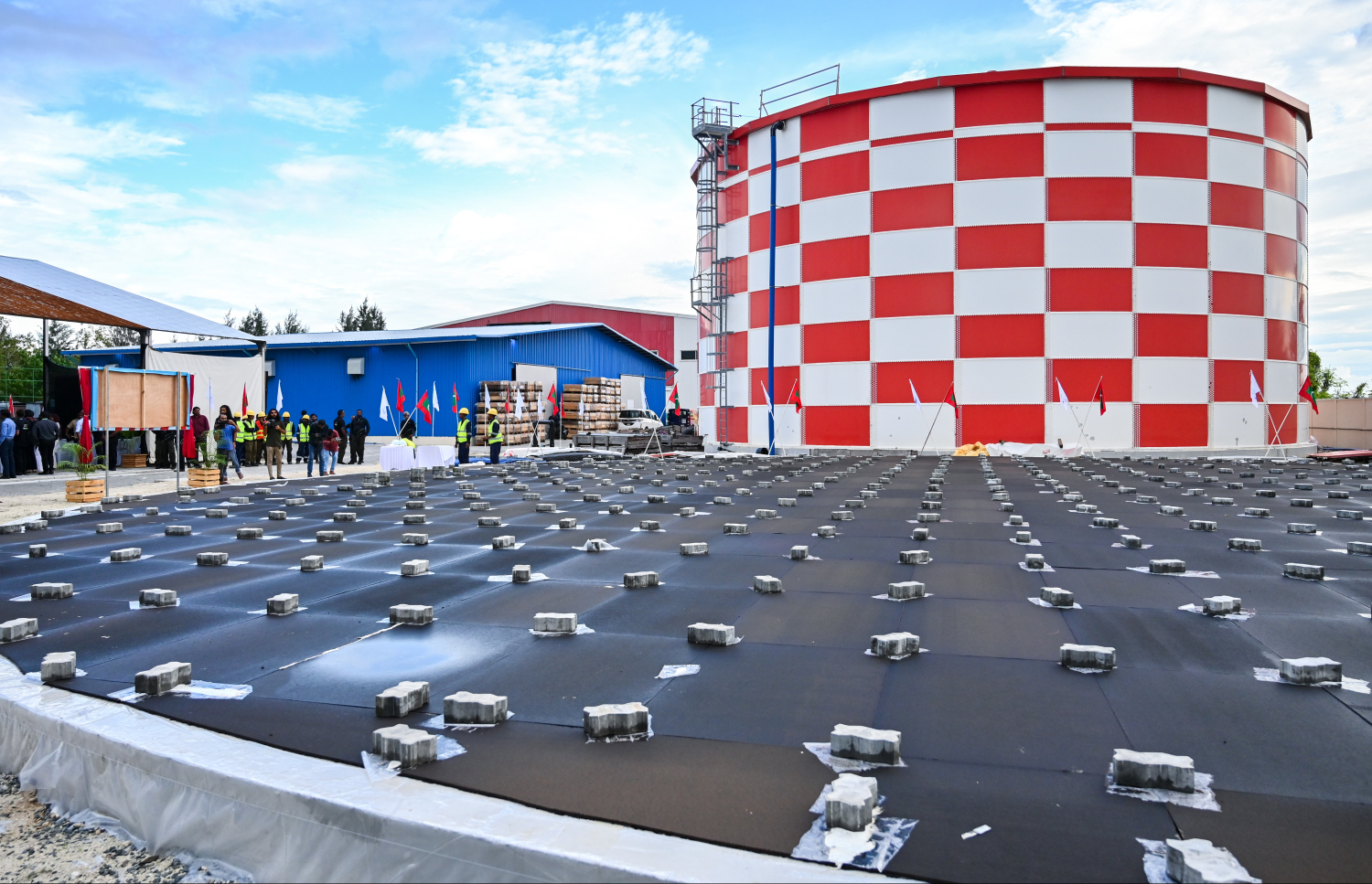 ތާނގީ ބަހައްޓަން ހަމަޖެހިފައިވާ ސަރަހައްދު. -- ފޮޓޯ: ފަޔާޒް މޫސާ | މިހާރު