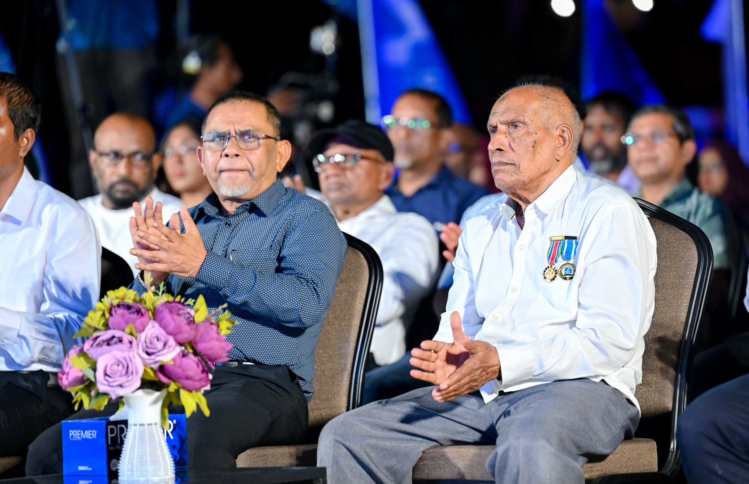 އުތުުރު ގޭޓްވޭ ޕްރޮޖެކްޓްގެ ތެރެއިން އެކަމަށް ހާއްސަ މައި އޮފީސް ހުޅުވުމަށް ހއ. އުލިގަމުގައި ބޭއްވި ހާއްސަ ރަސްމިއްޔާތުގައި އެމްޕީއެލްގެ އެމްޑީ ވަޖީހު އަދި ޖަސްޓިސް ރިޓަޔަޑް އިދްރީސް އާދަމް ބައިވެރިވެވަޑައިގަންނަވަނީ.--- ފޮޓޯ: ނިޝާން އަލީ | މިހާރު