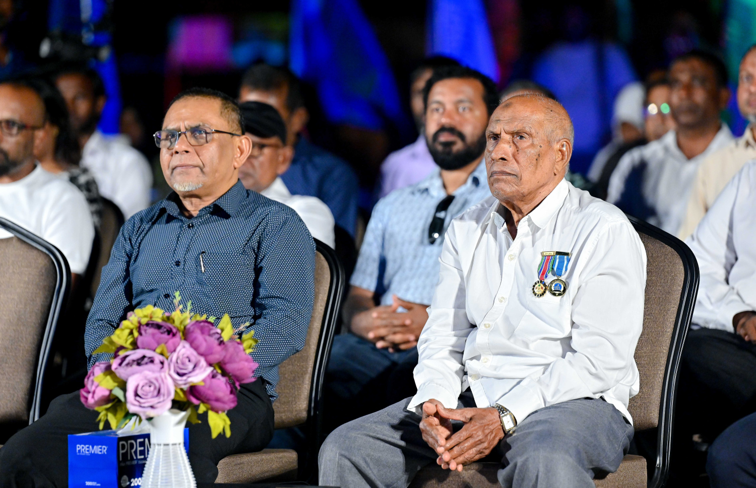 އުތުުރު ގޭޓްވޭ ޕްރޮޖެކްޓްގެ ތެރެއިން އެކަމަށް ހާއްސަ މައި އޮފީސް ހުޅުވުމަށް ހއ. އުލިގަމުގައި ބޭއްވި ހާއްސަ ރަސްމިއްޔާތުގައި އެމްޕީއެލްގެ އެމްޑީ ވަޖީހު އަދި ޖަސްޓިސް ރިޓަޔަޑް އިދްރީސް އާދަމް ބައިވެރިވެވަޑައިގަންނަވަނީ.--- ފޮޓޯ: ނިޝާން އަލީ | މިހާރު