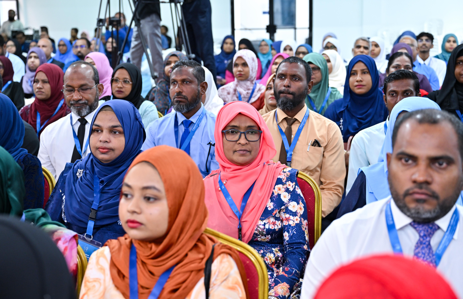 އިންޓަނޭޝަނަލް ޓީޗާސް 7 ވަނަ ކޮންފަރެންސްގެ ބައިވެރިންތަކެއް.-- ފޮޓޯ: ރައީސް އޮފީސް