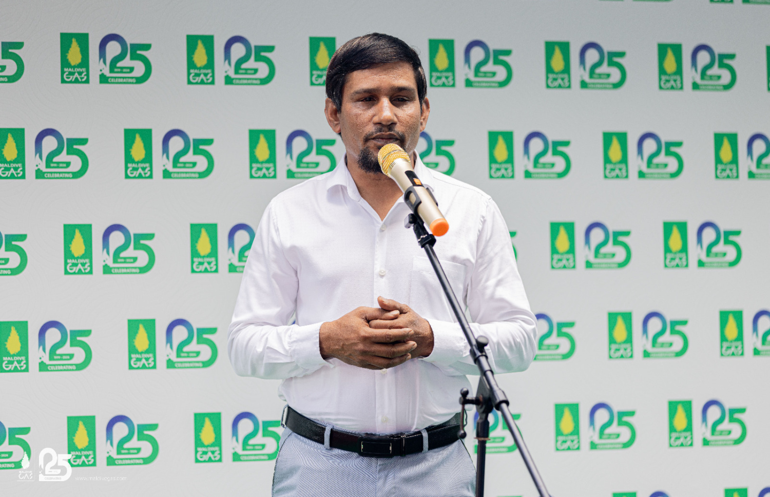 މޯލްޑިވްސް ގޭހުގެ މެނޭޖިން ޑިރެކްޓަރު އަބްދުﷲ މުހައްމަދު ވާހަކަ ދައްކަވަނީ --- ފޮޓޯ/މޯލްޑިވް ގޭސް