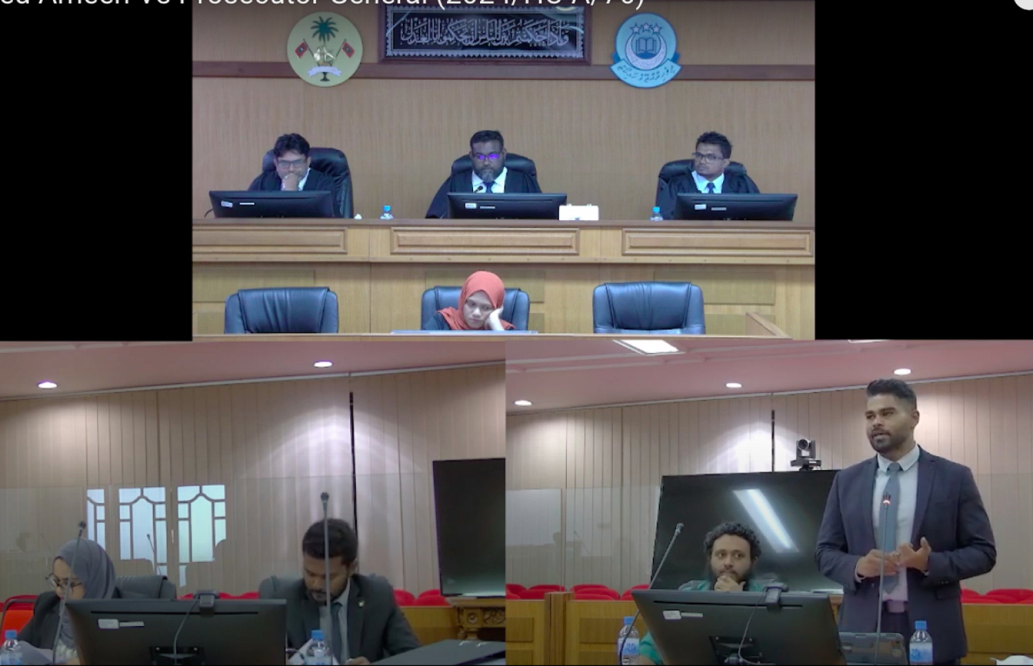 އަމީންގެ މައްސަލާގައި ހައި ކޯޓުގައި މިއަދު ބޭއްވި އަޑުއެހުން