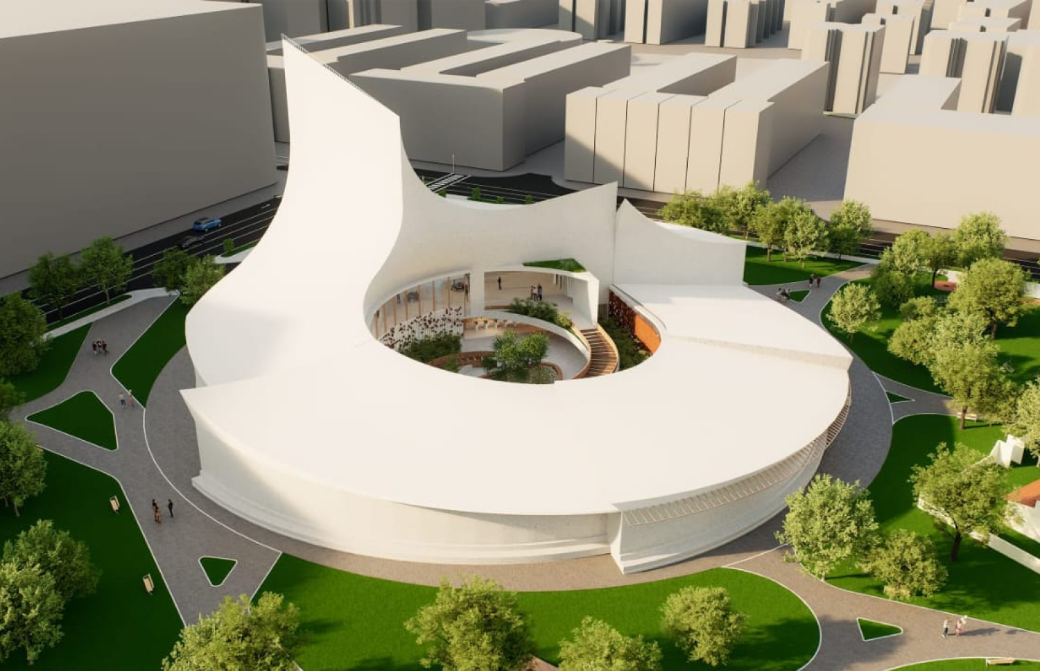 ހުޅުމާލޭގައި ހަދަން ކަނޑައަޅާފައިވާ ހިސްޓްރީ ސެންޓަރުގެ މޮޑެލްއެއް