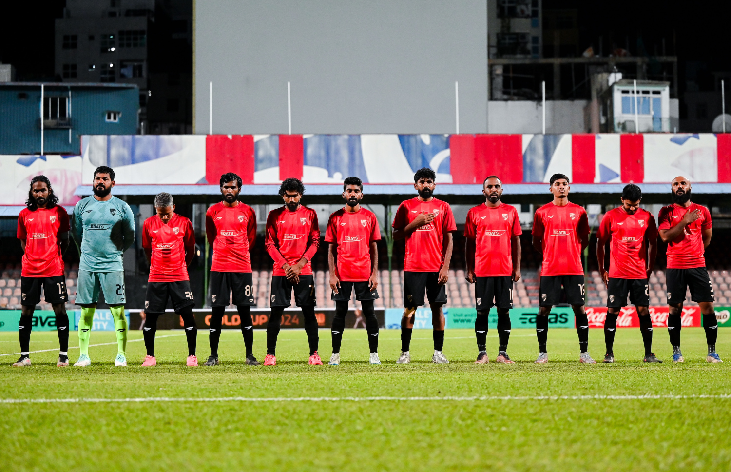 ގޯލްޑް ކަޕްގައި ކުޑަހުވަދޫ އާއި ފުވައްމުލައް ބައްދަލުކުރި މެޗު: ރޭ ކުޅުނު މެޗު މެޗު 3-1 އިން ފުވައްމުލައް ވަނީ ކާމިޔާބުކޮށްފައި.-- ފޮޓޯ: ނިޝާން އަލީ | މިހާރު