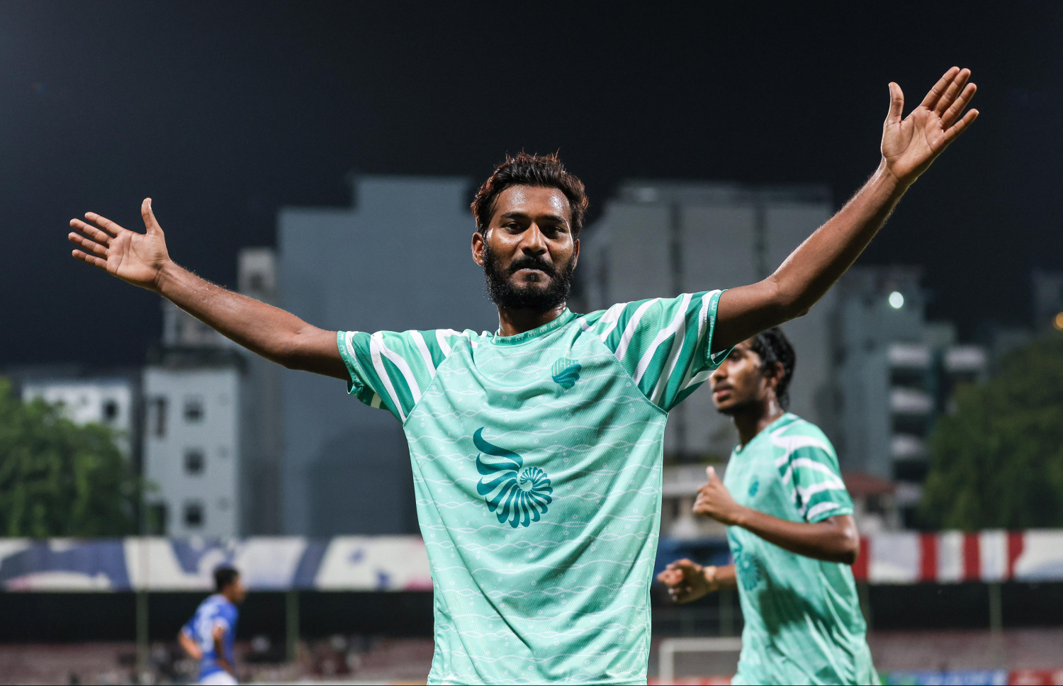 ނައިފަރުގެ ދެ ގޯލު ވެސް ޖަހައިދިން އިމްރާން؛ ނައިފަރުން މިހާތަނަށް މުބާރާތުގައި ޖެހި ތިން ގޯލު ވެސް ޖެހީ އޭނާ.-- ފޮޓޯ: ފަޔާޒް މޫސާ/ މިހާރު