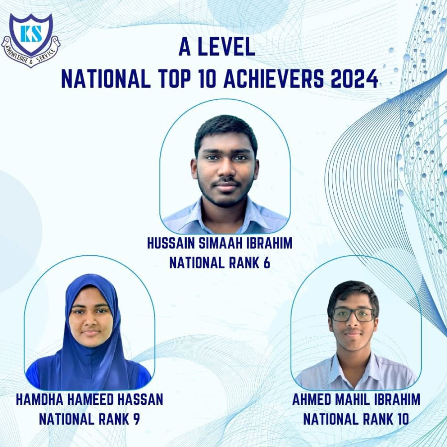 ވ. އަތޮޅު ތައުލީމީ މަރުކަޒުން އޭ ލެވެލް ކިޔަވައިގެން ގަދަ 10ގައި ހިމެނުނު ދަރިވަރުން.