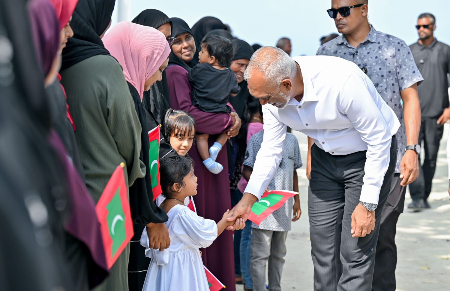 ރައީސް ޑރ. މުހައްމަދު މުއިއްޒު އަނގޮޅިތީމަށް ވަޑައިގަތުން.