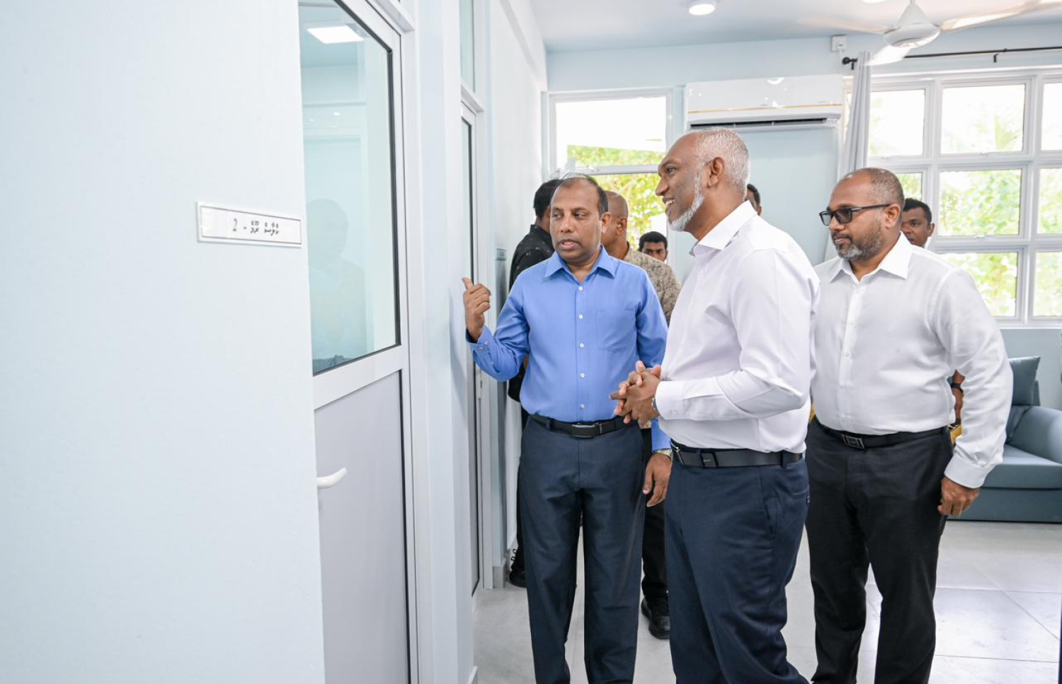 ރައީސް މުއިއްޒު ހާފްވޭ ހައުސް ބައްލަވާލައްވަނީ. -- ފޮޓޯ | ރައީސް އޮފީސް