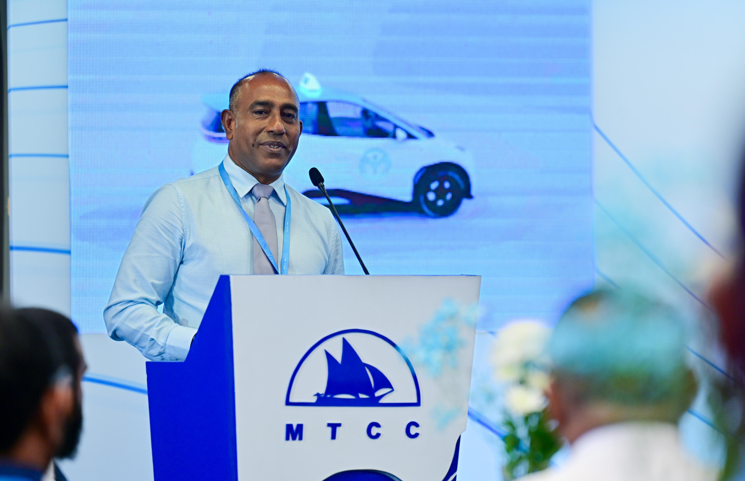 މިއަދުގެ ރަސްމިއްޔާތުގައި އެމްޓީސީސީގެ އެމްޑީ ސައުދީ ވާހަކަ ދައްކަވަނީ.---ފޮޓޯ: ނިޝާން އަލީ| މިހާރު