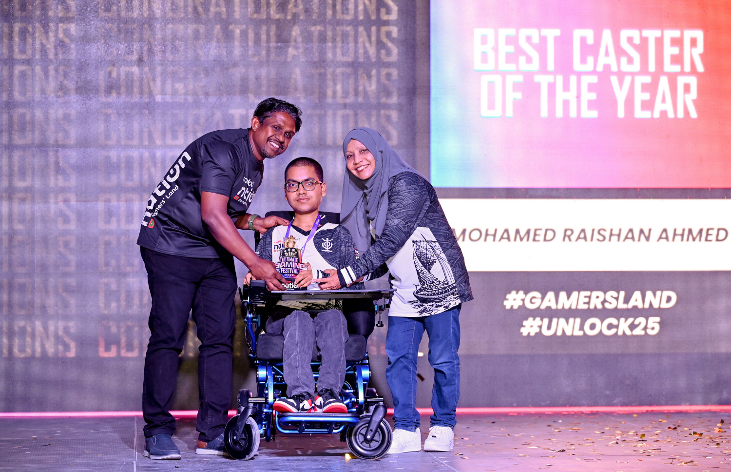 ބެސްޓް ކާސްޓާގެ މަގާމު ހޯދި މުހައްމަދު ރައިޝާން އަހްމަދު.-- ފޮޓޯ: ނިޝާން އަލީ | މިހާރު