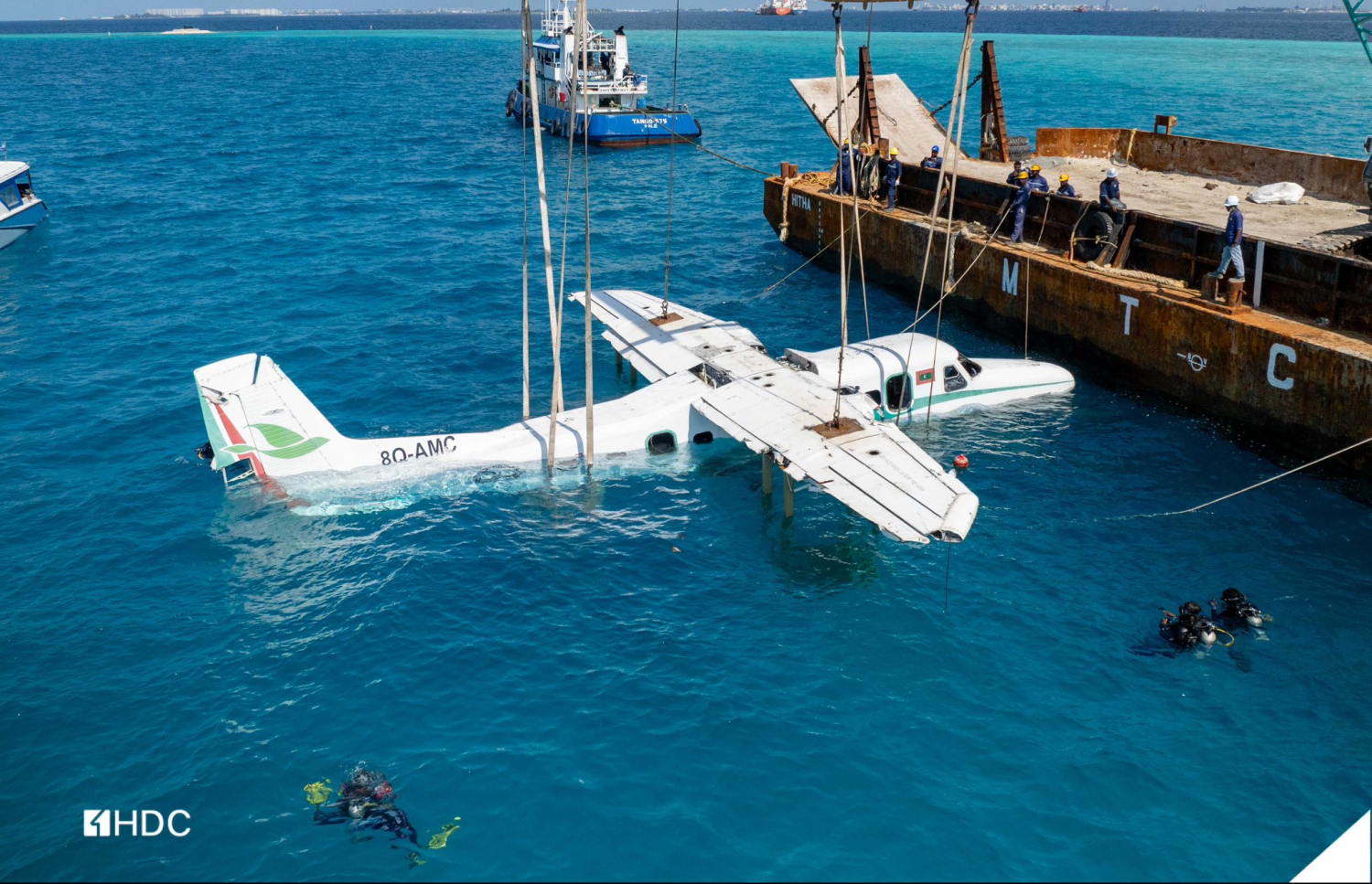 ގަންބާލީ ރާއްޖޭގައި ބޭނުން ކުރި ފުރަތަމަ އެއް މަތިންދާ ބޯޓު -- ފޮޓޯ: އެޗްޑީސީ