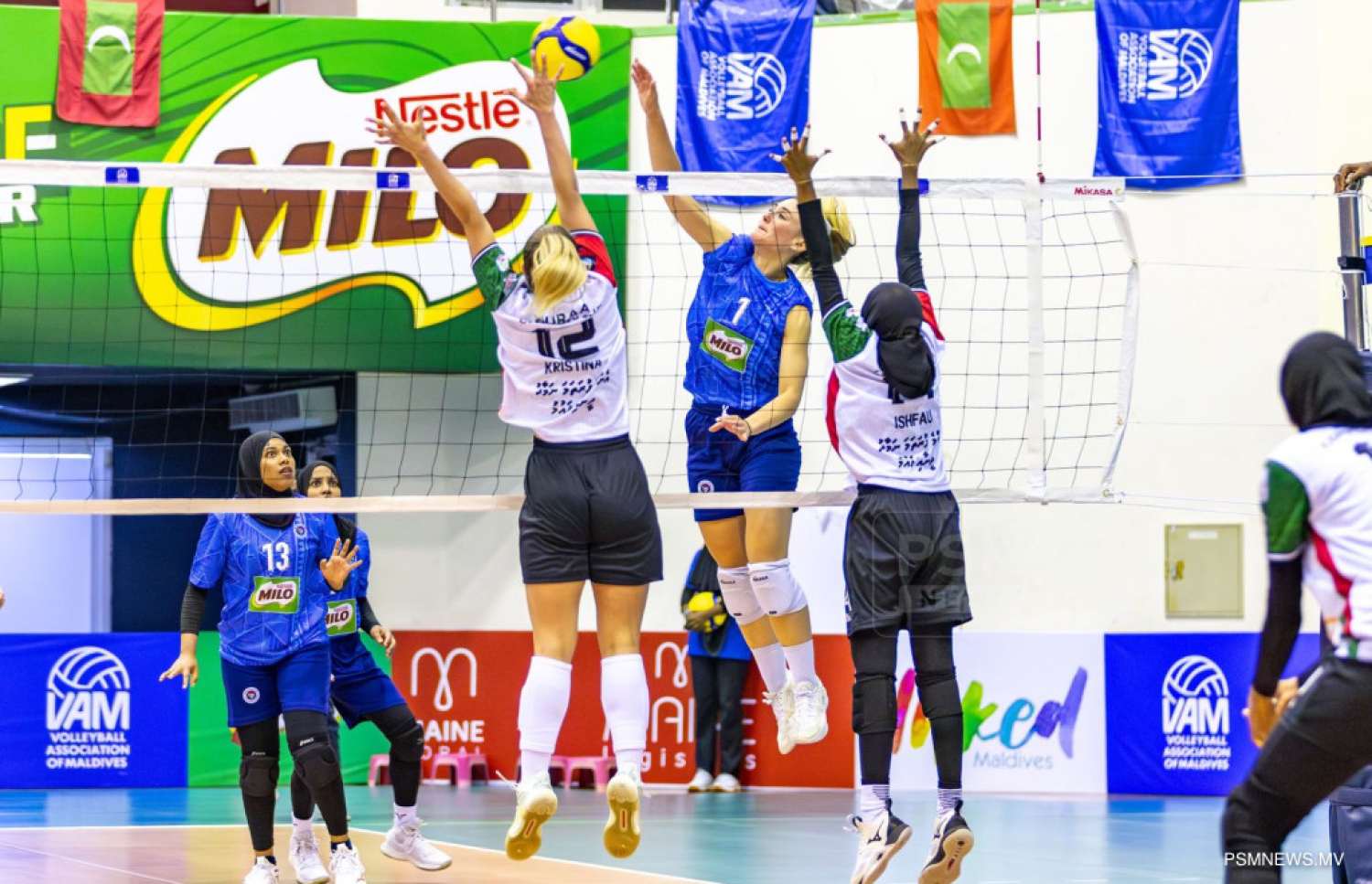 ޕޮލިހާއި ހުރާ ކްލަބް އިއްޔެ ކުޅުނު މެޗުގެ ތެރެއިން.-- ފޮޓޯ: ޕީއެސްއެމް ނިއުސް