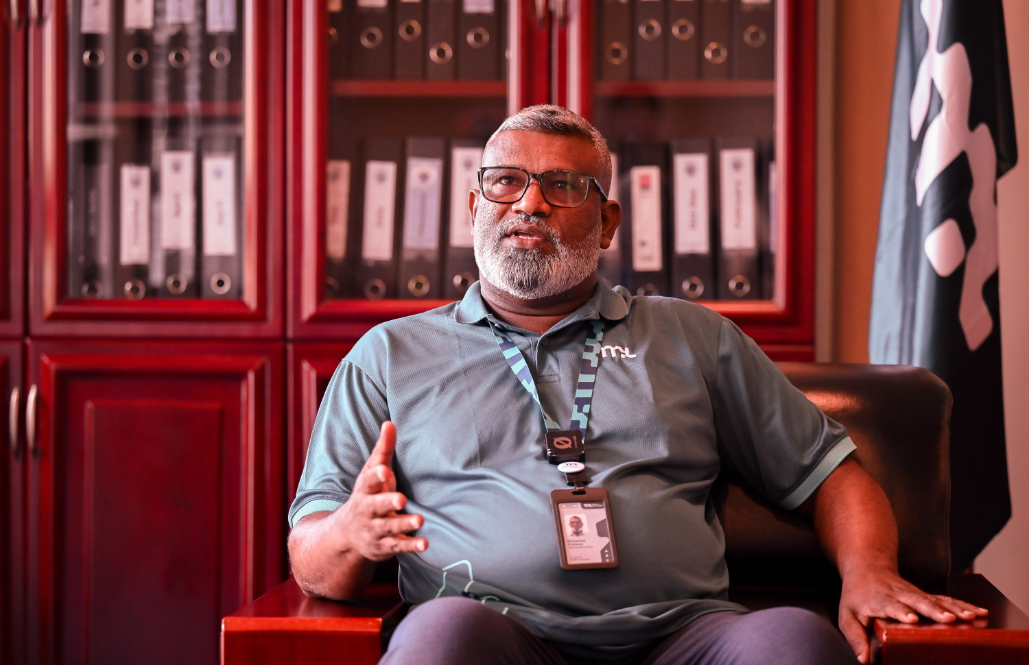 އެމްޕީއެލްގެ ސީއީއޯ ރިޝްވާން "މިހާރު" އަށް ދެއްވި އިންޓަވިއުގެ ތެރެއިނ -- ފޮޓޯ: ނިޝާން އަލީ / މިހާރު