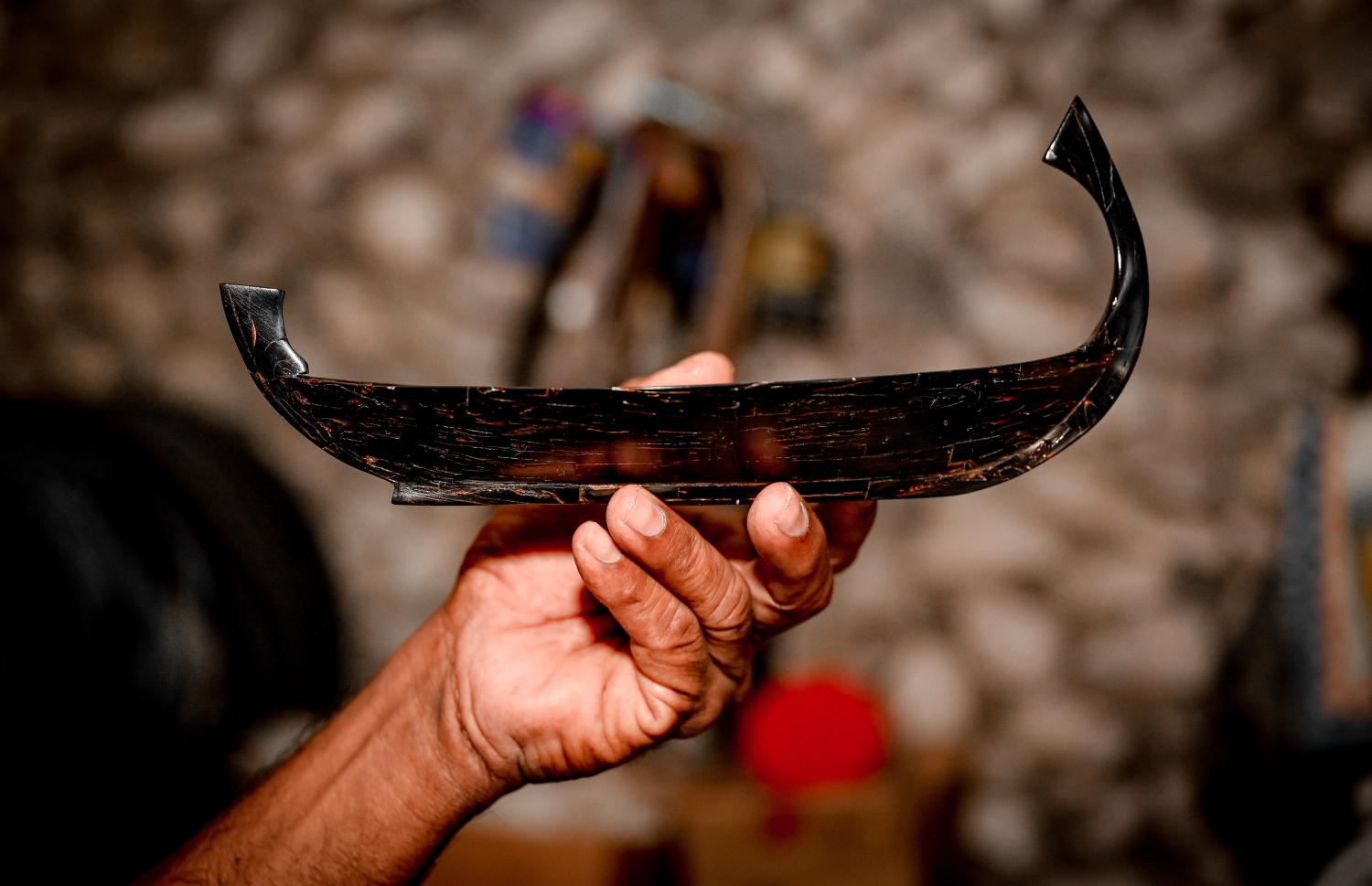 އެންދެރިން ހަދާފައިވާ ދޯންޏެއް.-- ފޮޓޯ: ނިޝާން އަލީ | މިހާރު