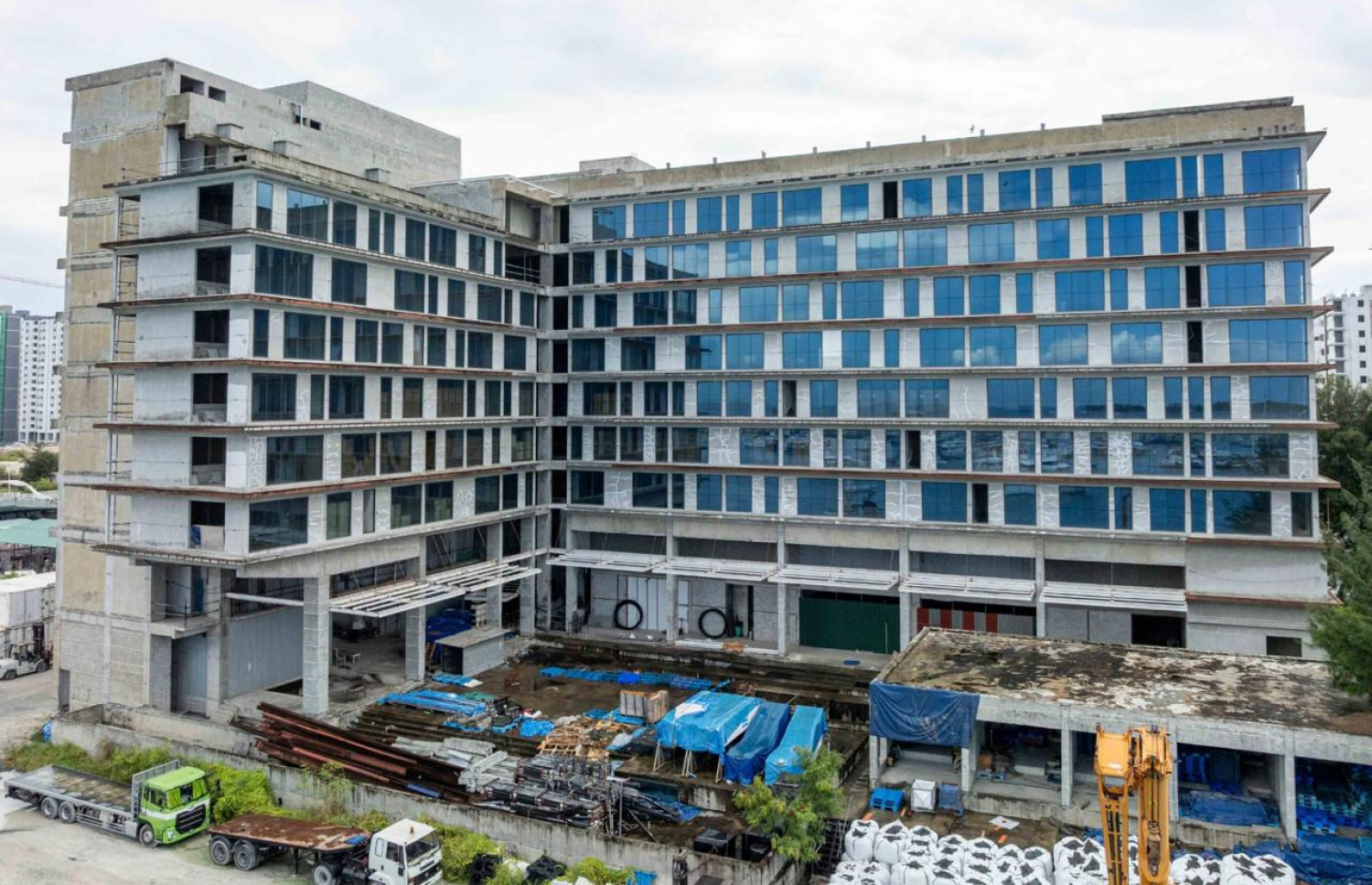 ހުޅުމާލެ ސިޓީ ހޮޓެލް: އެތަން ހިންގުން އެކަމަށް ހާއްސަކޮށް އުފެއްދި އަމިއްލަ ކުންފުންޏަކާ ވަނީ ހަވާލުކޮށްފައި.-- ފޮޓޯ: އެޗްޑީސީ